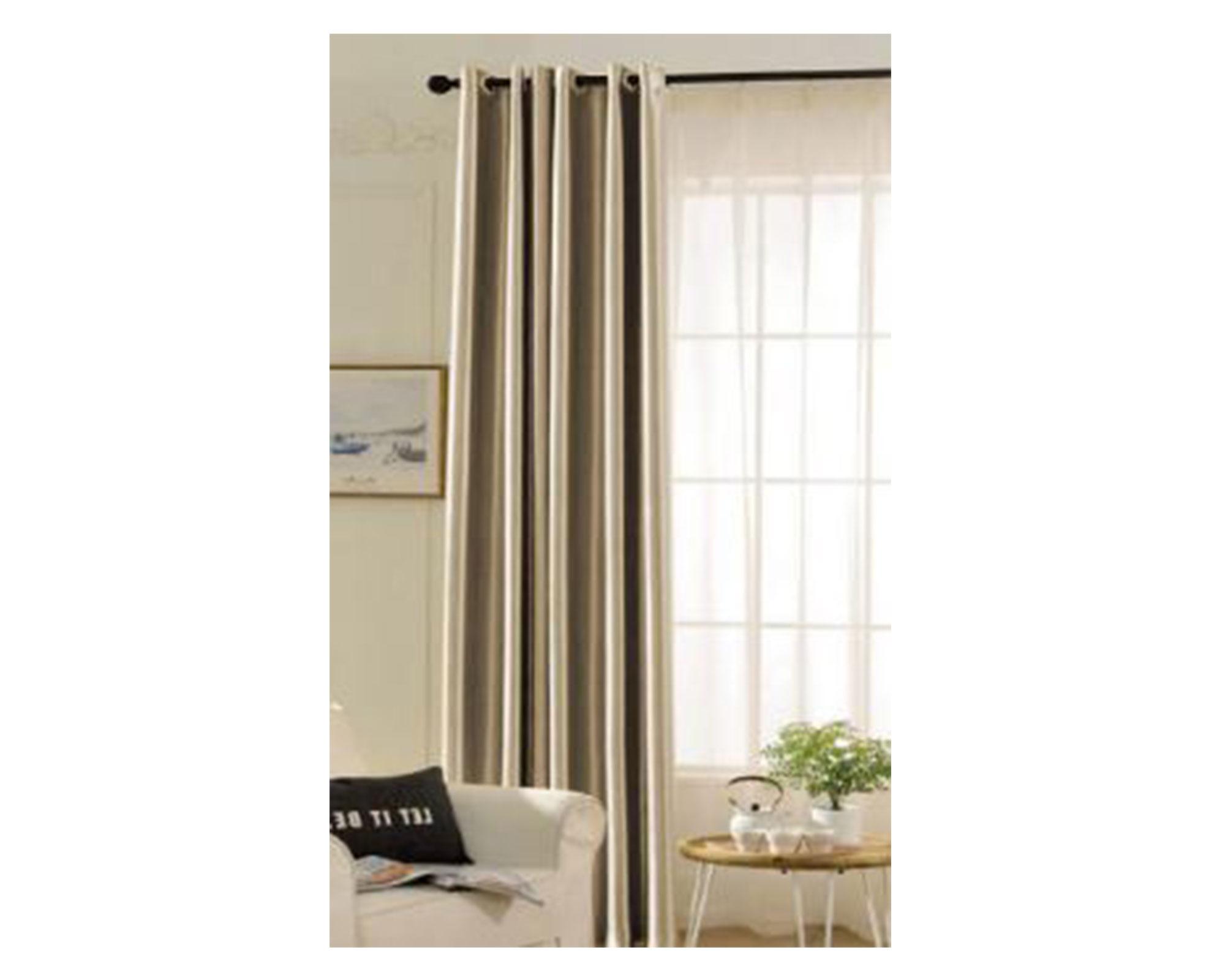 Set cortinas 140x230 cm beige Cotidiana-0