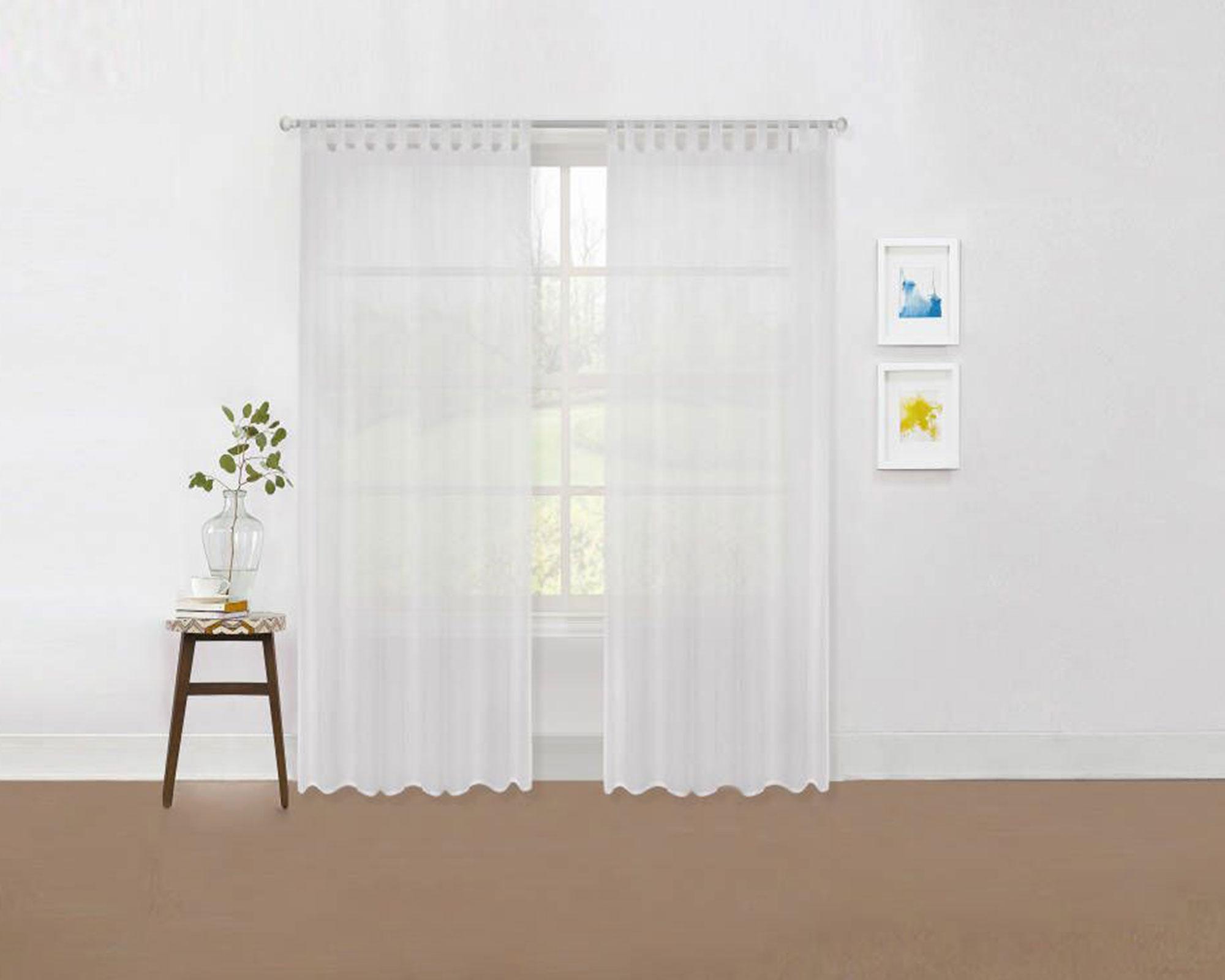 Cortina velo 200x230 cm blanco Cotidiana.-9