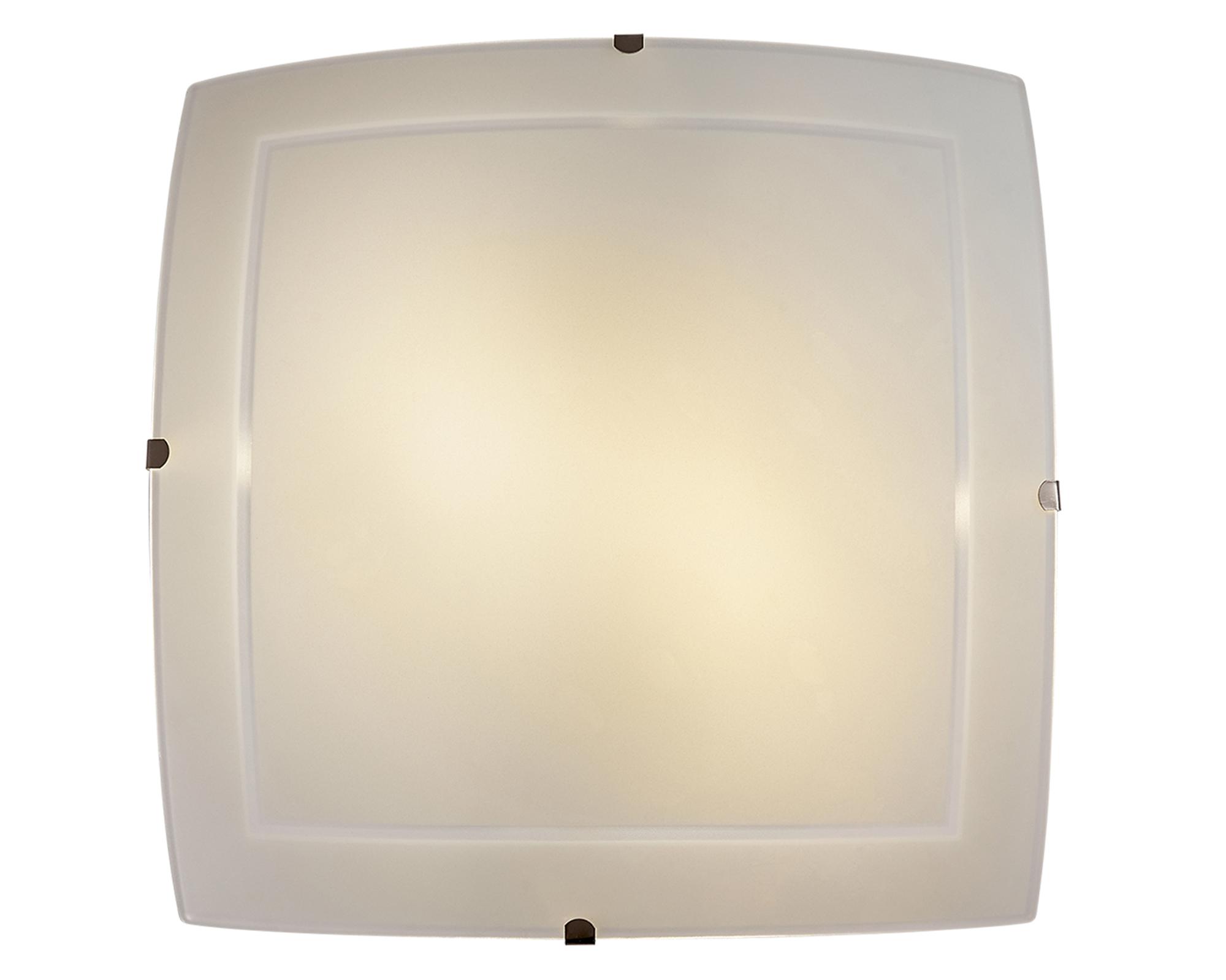 Plafón 2L E27 Cuadrado blanco Abitare-4