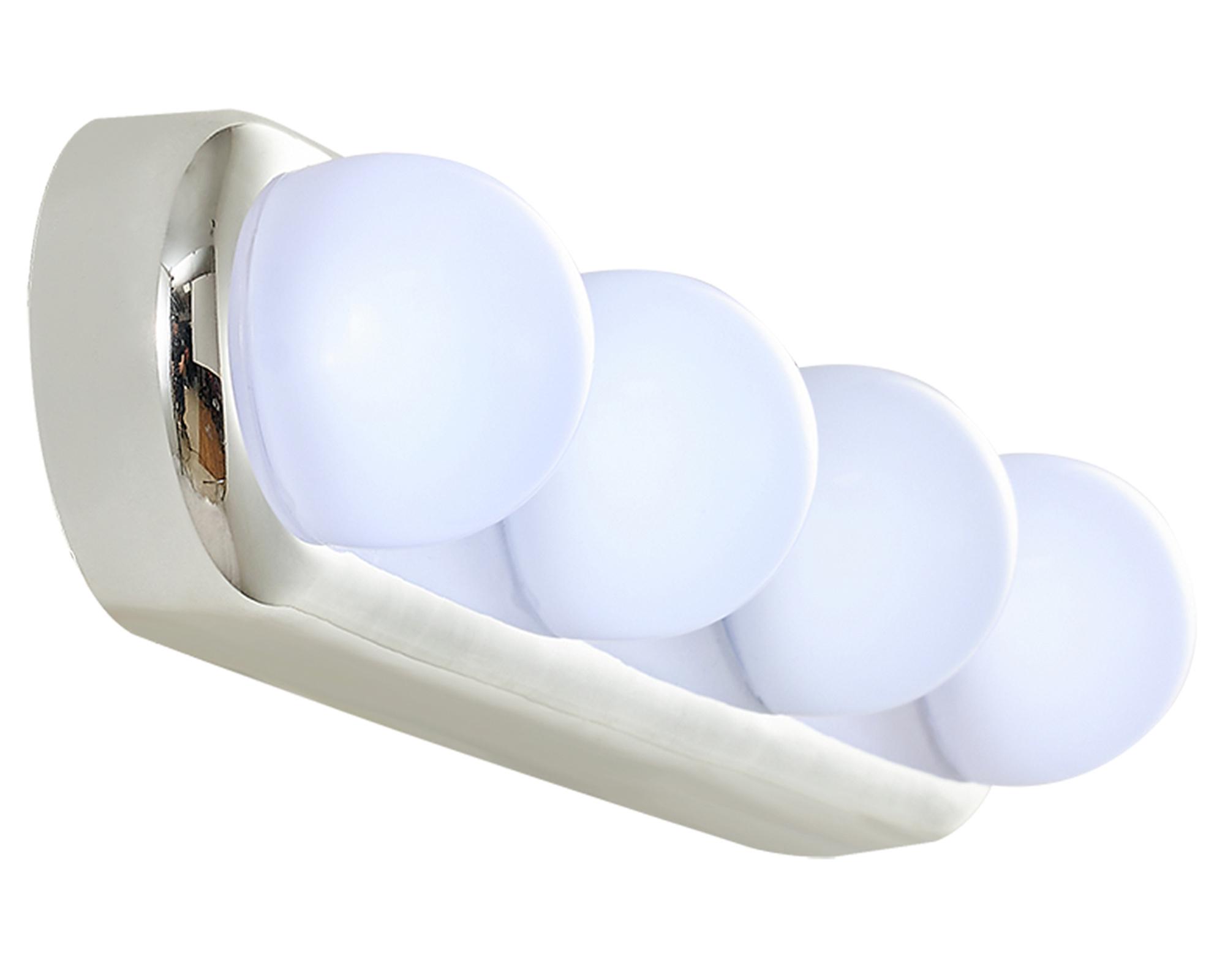 Aplique LED 4L Cardeto blanco/cromo Abitare-1