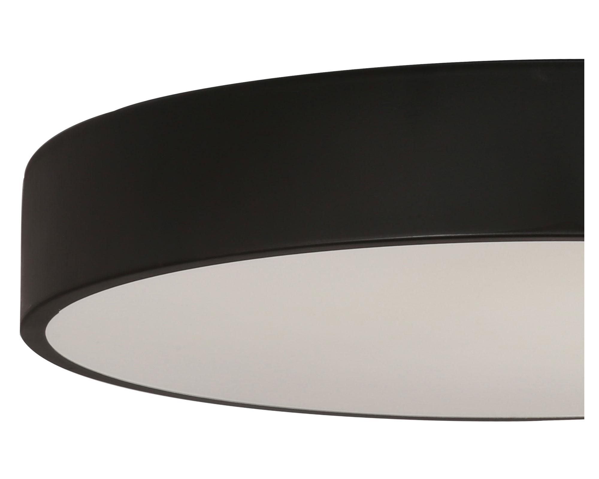 Plafón LED redondo negro Abitare-2
