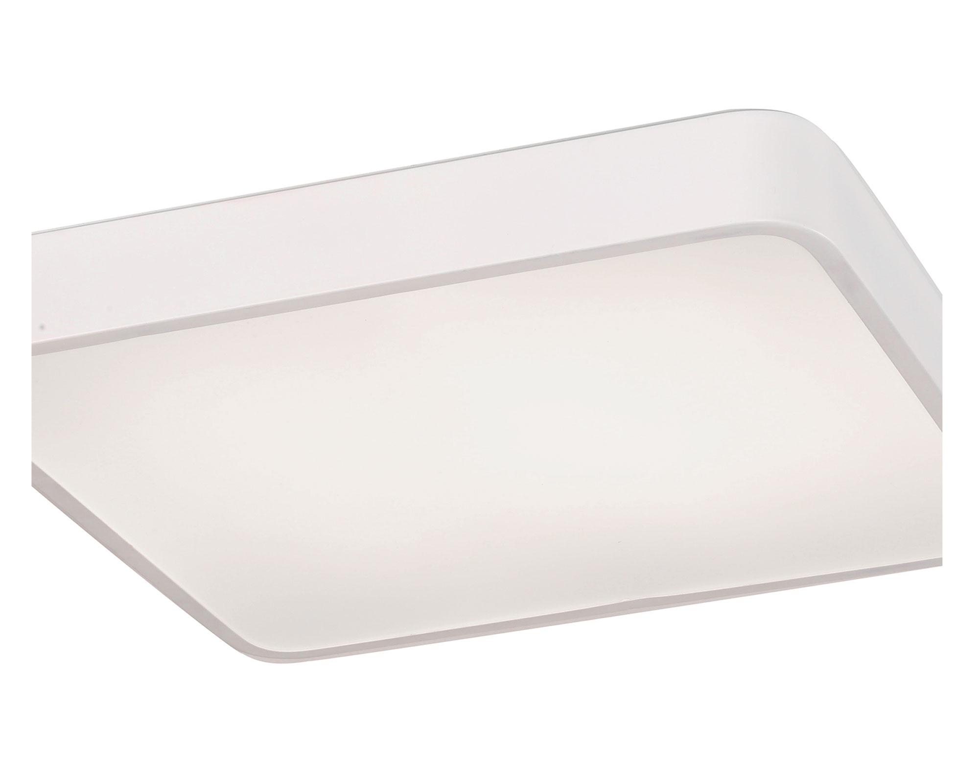 Plafón LED cuadrado blanco Abitare-2