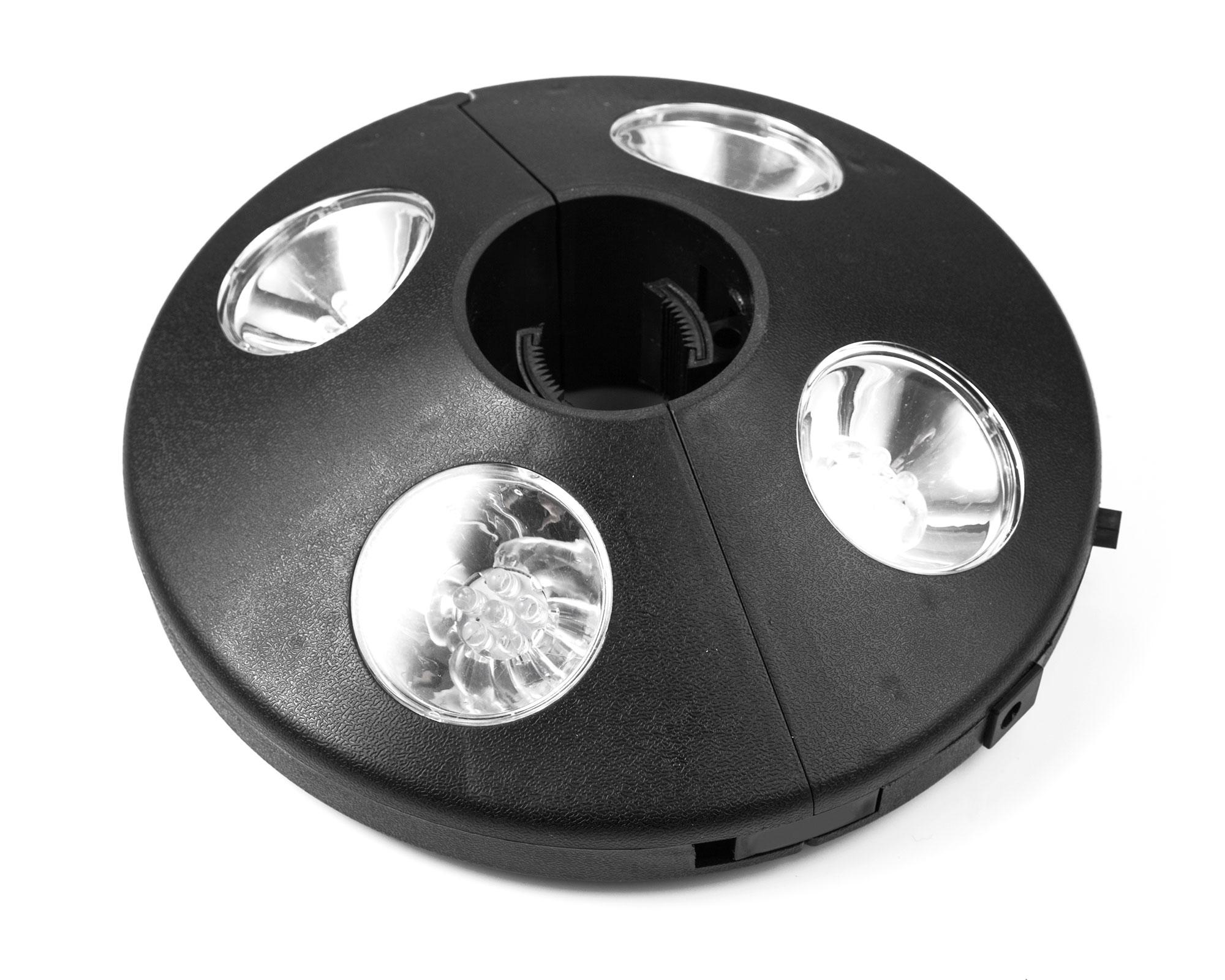 Lámpara LED para quitasol 4L negro Abitare-0