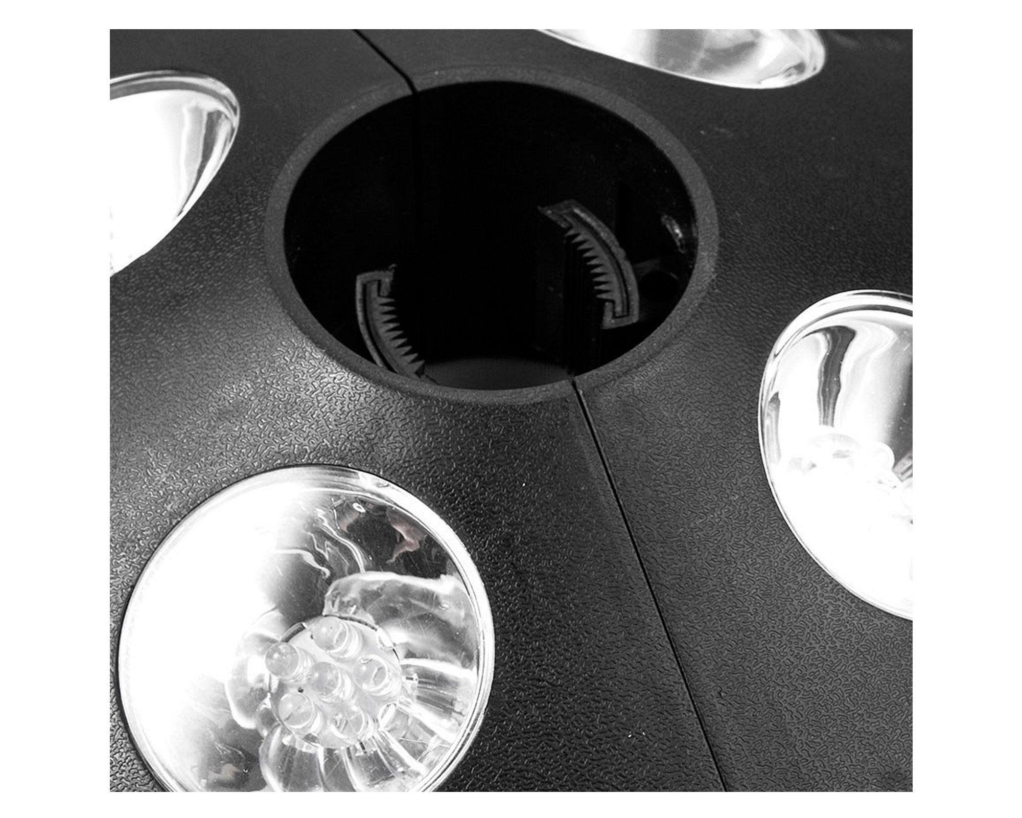 Lámpara LED para quitasol 4L negro Abitare-2