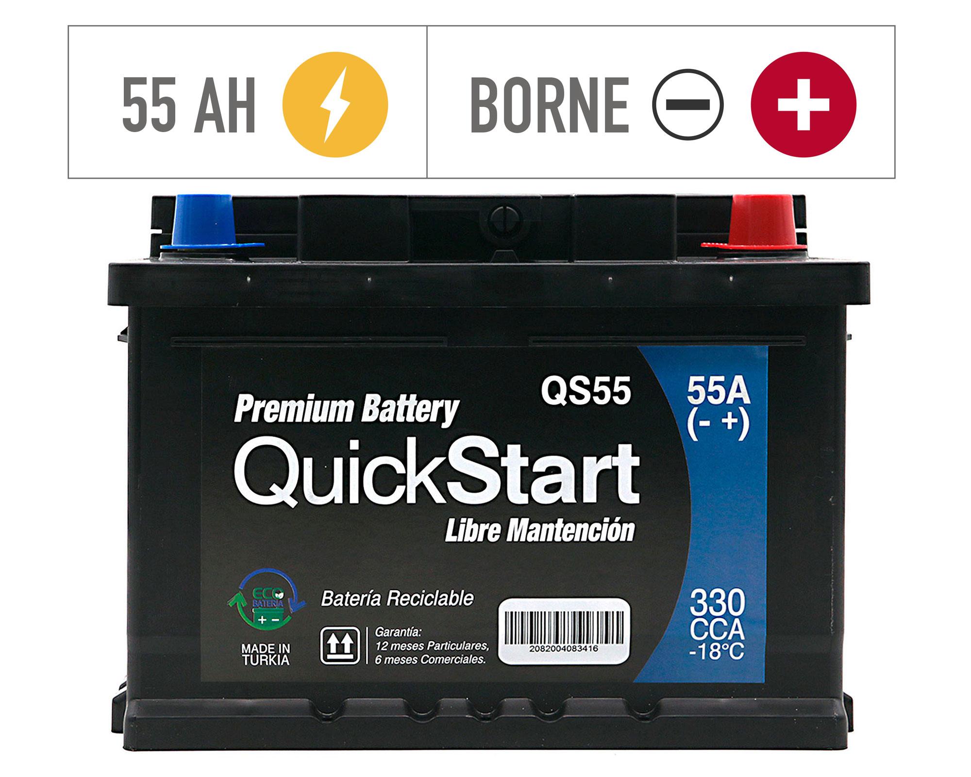 Batería 55AH 330CCA derecho QS55 Quick Start-1