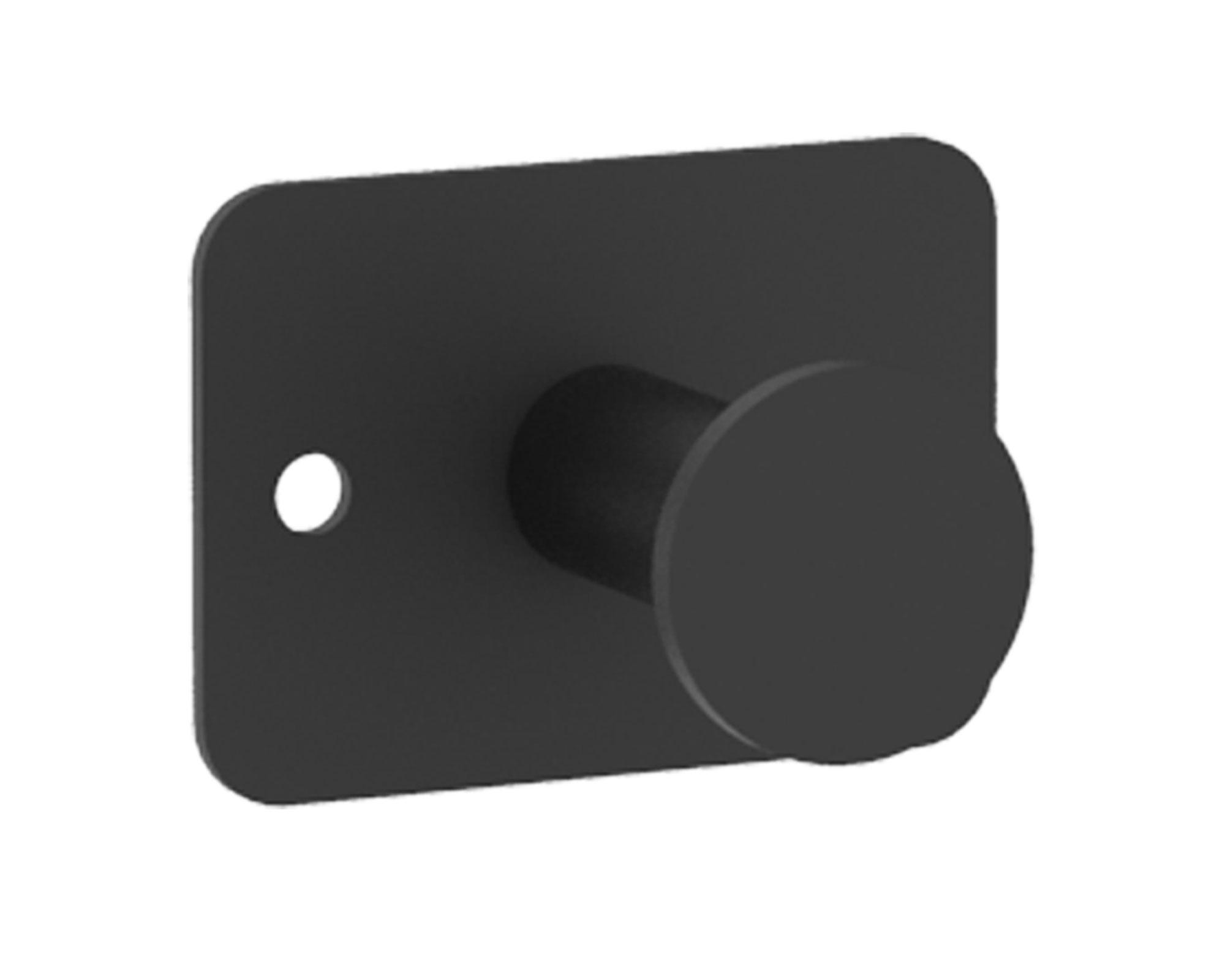 Percha 1 gancho negro Cotidiana-0