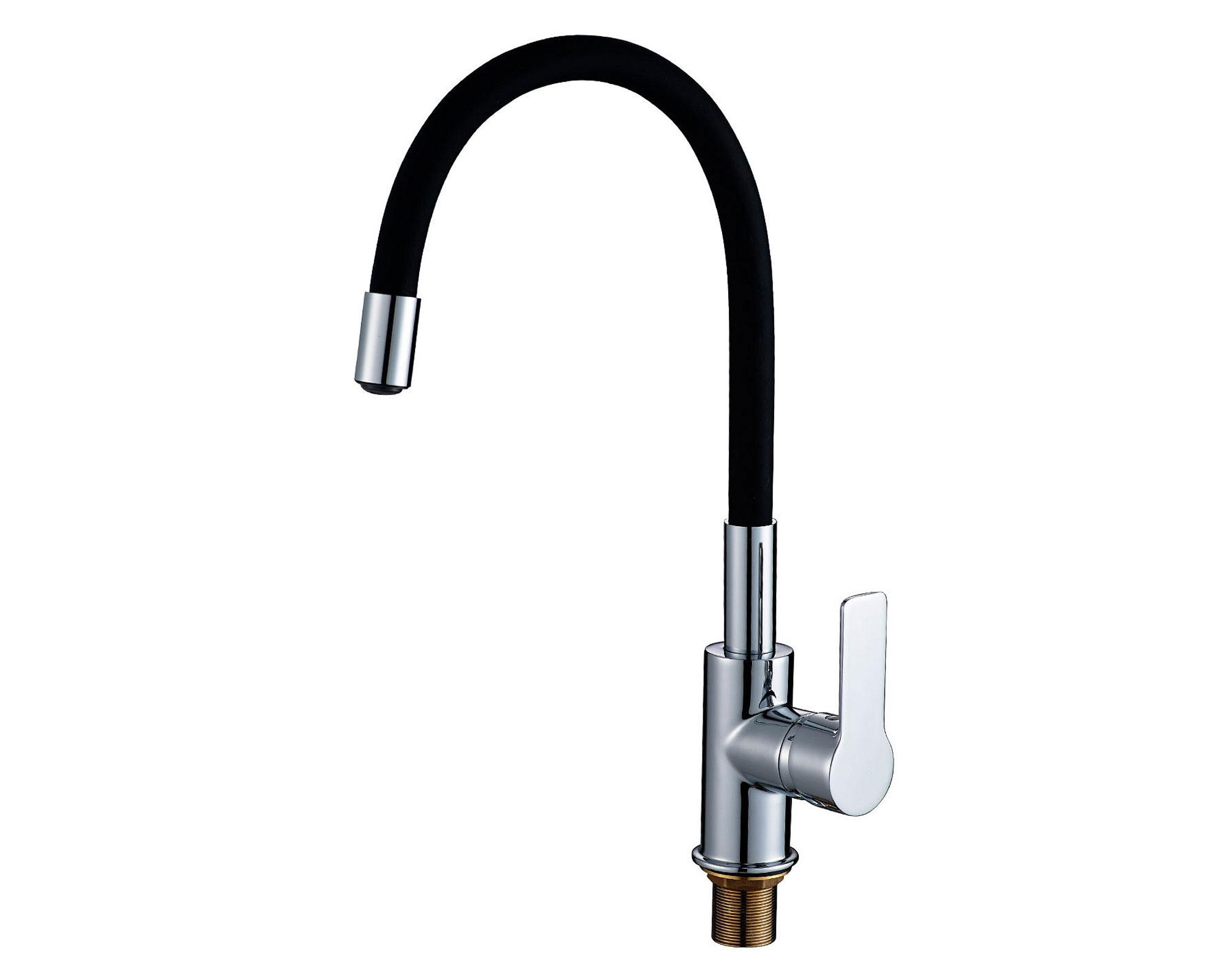 Monomando lavaplatos Niza negro/cromo Fanaloza-3