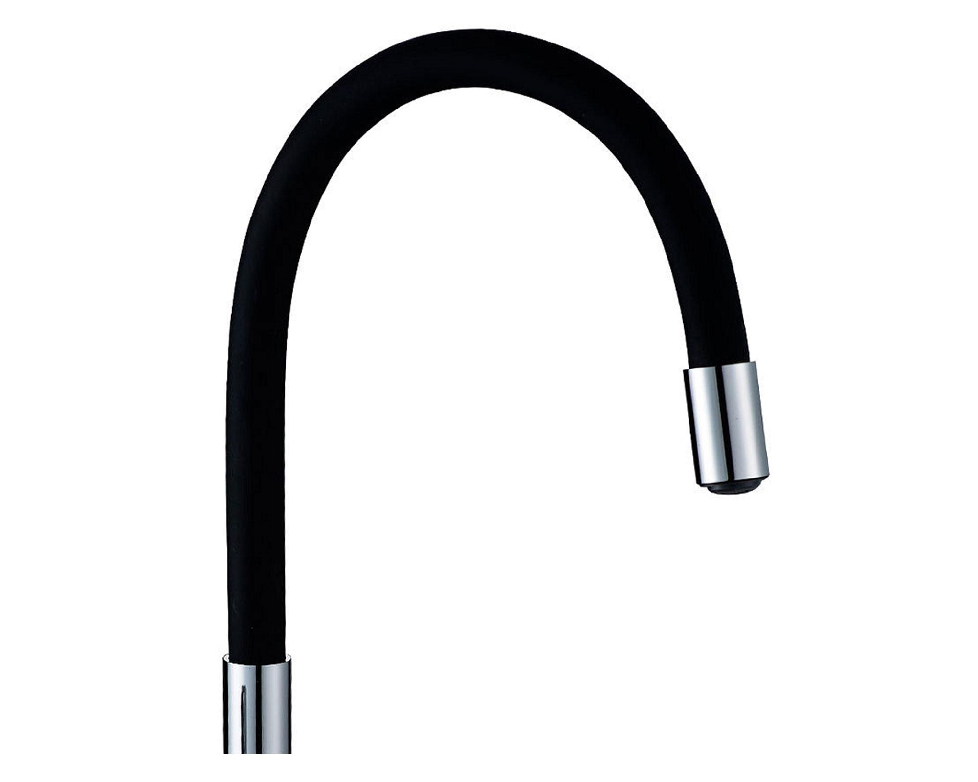 Monomando lavaplatos Niza negro/cromo Fanaloza-2