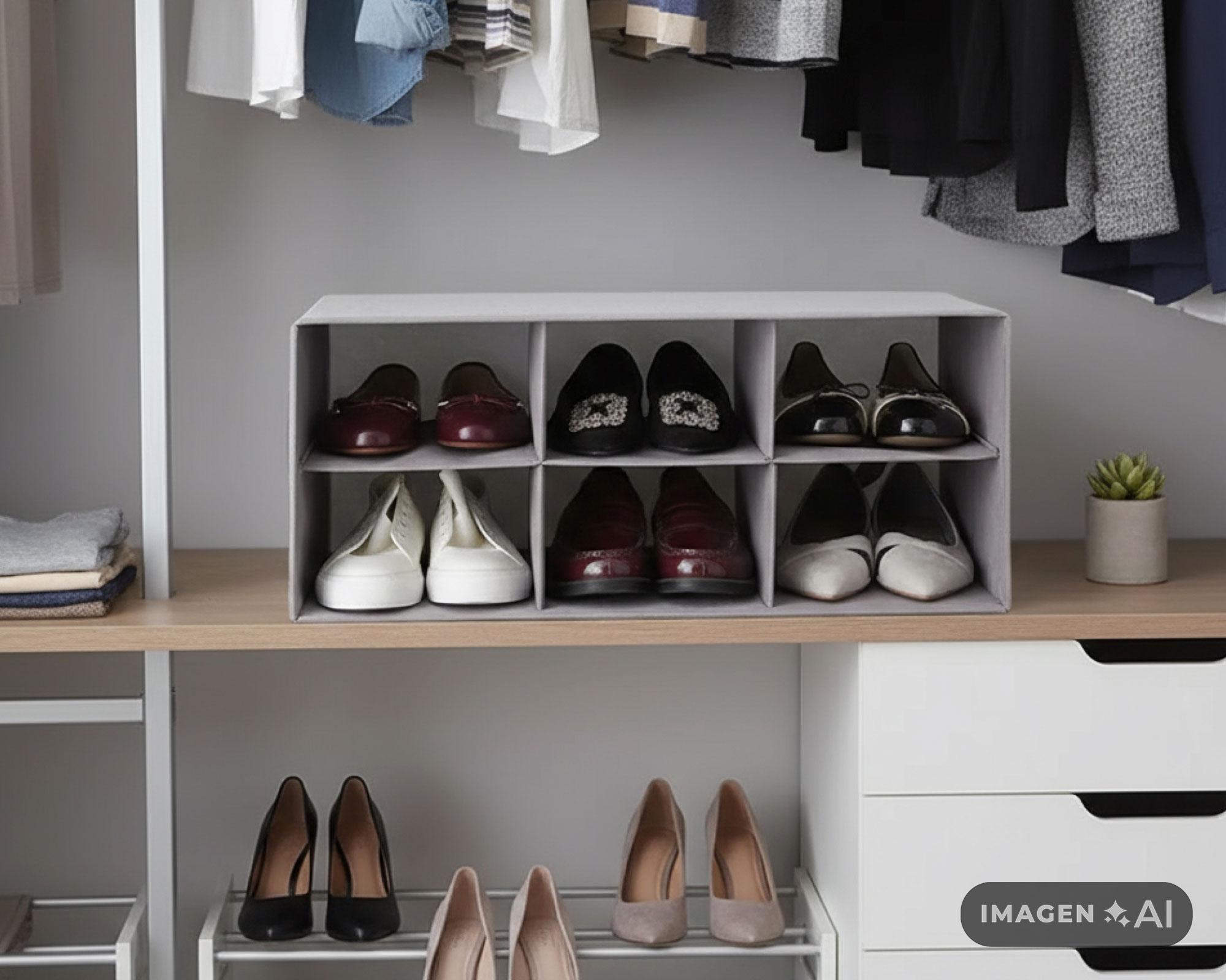 Caja organizadora zapatos 6 espacios Cotidiana-3