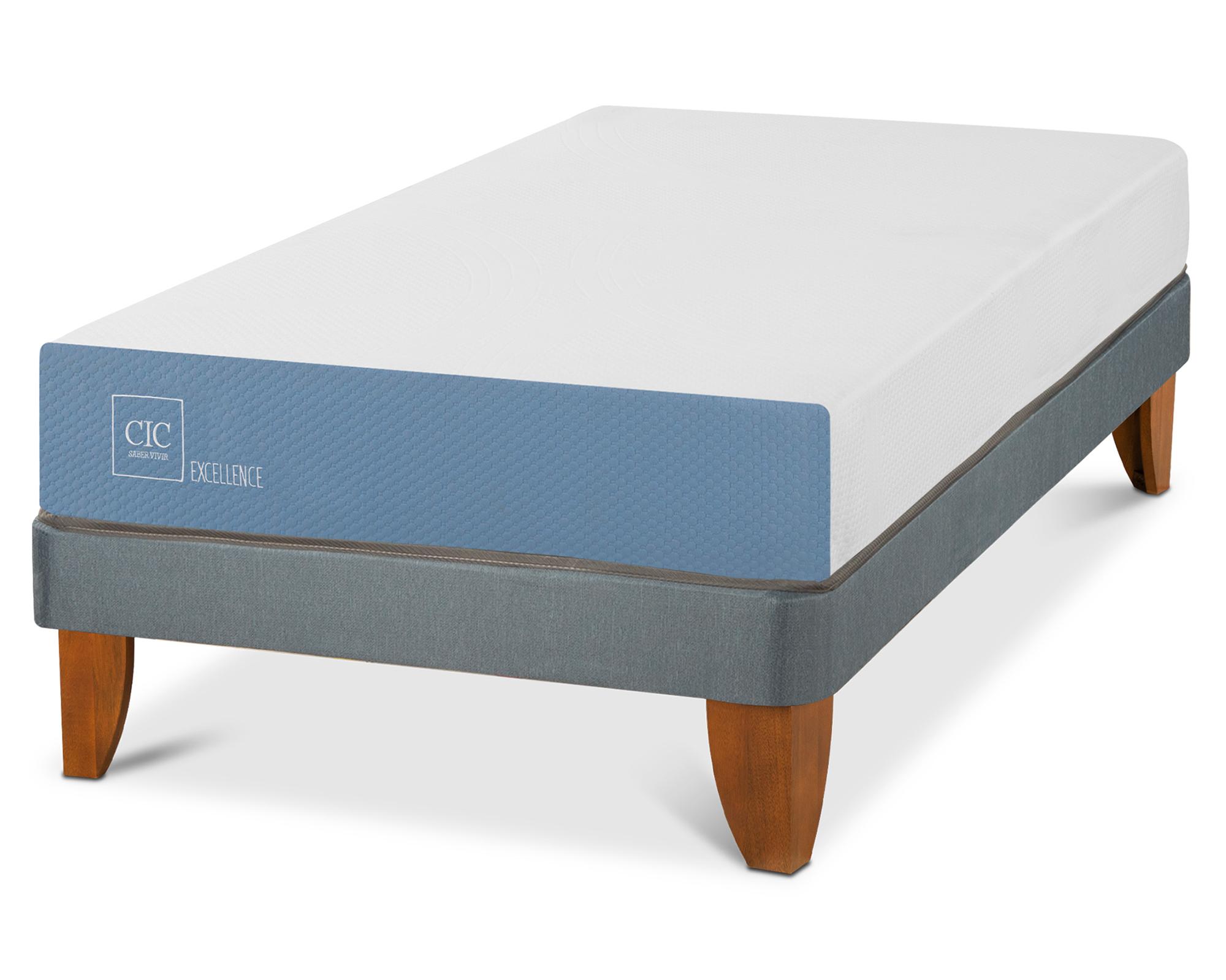 Cama europea 1.5 plazas x 190 cm Excellence Cic-1