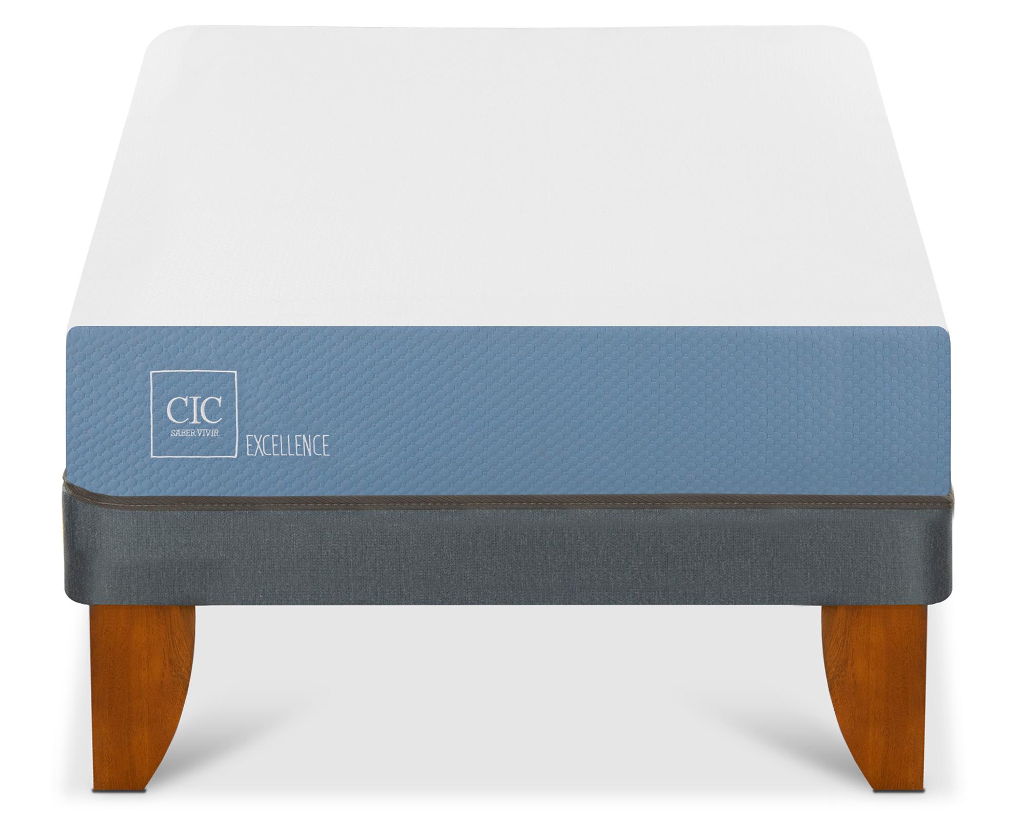 Cama europea 1.5 plazas x 190 cm Excellence Cic-0