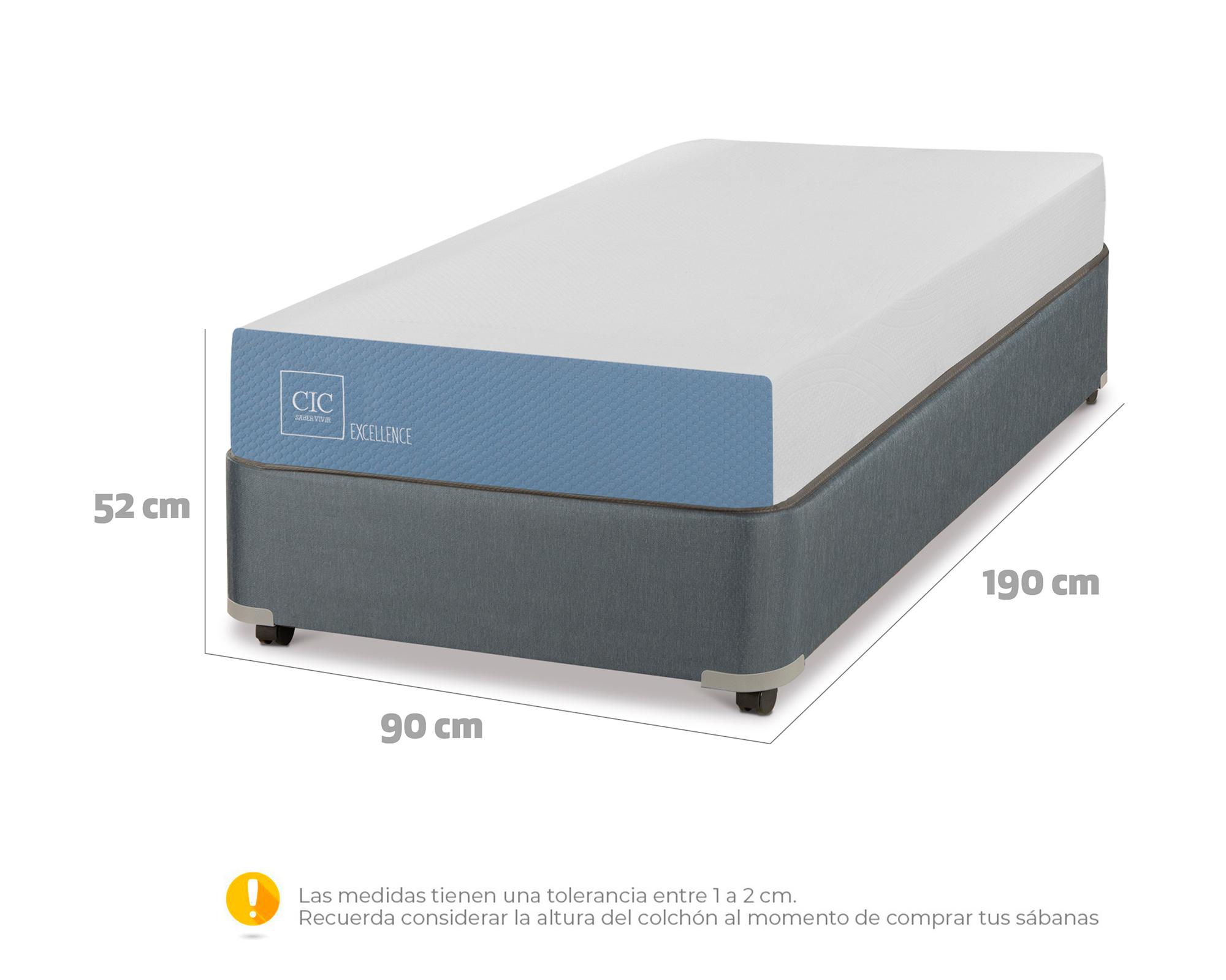 Box americano 1 plaza x 190 cm Excellence Cic-5