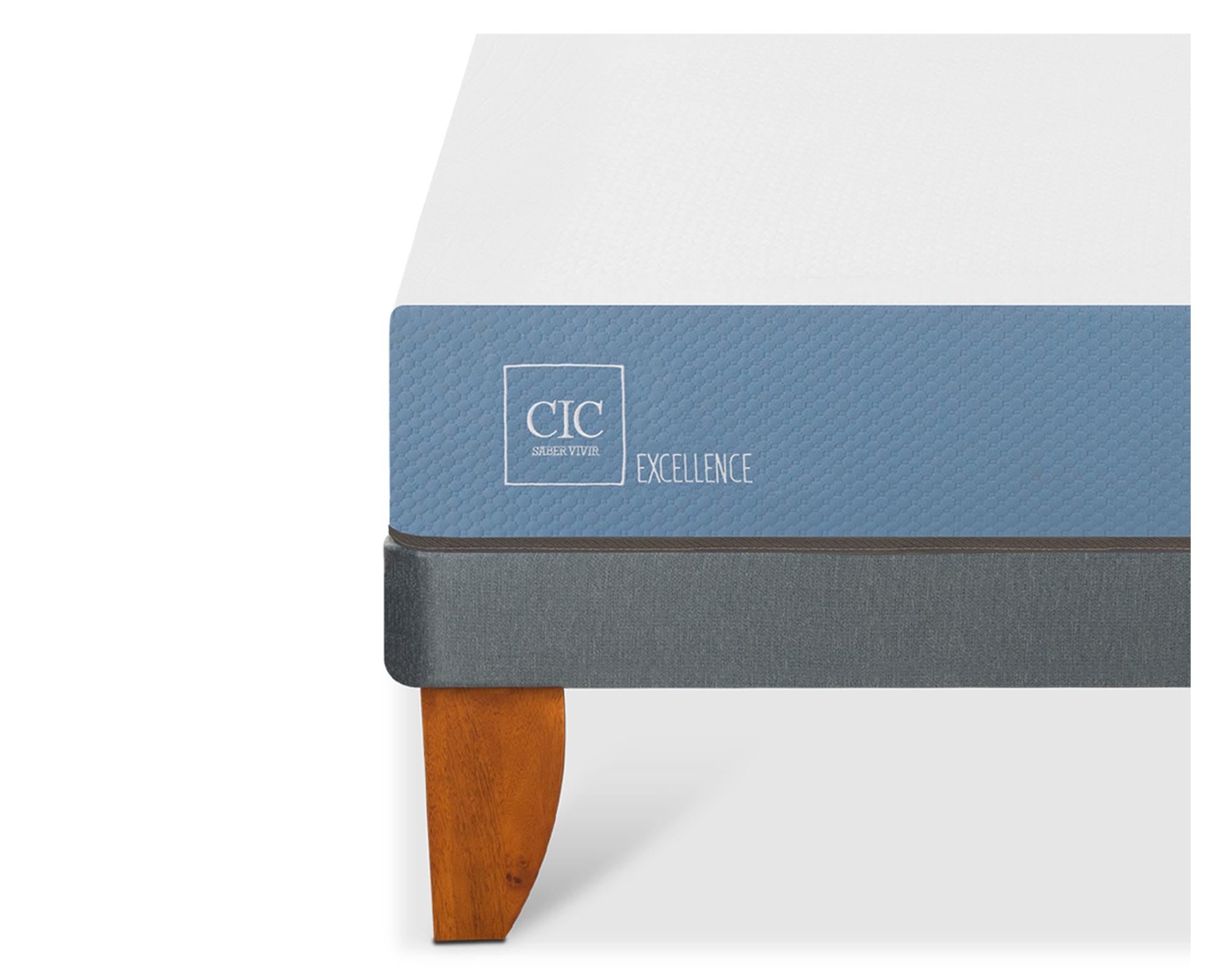 Cama europea full x 190 cm Excellence Cic-2