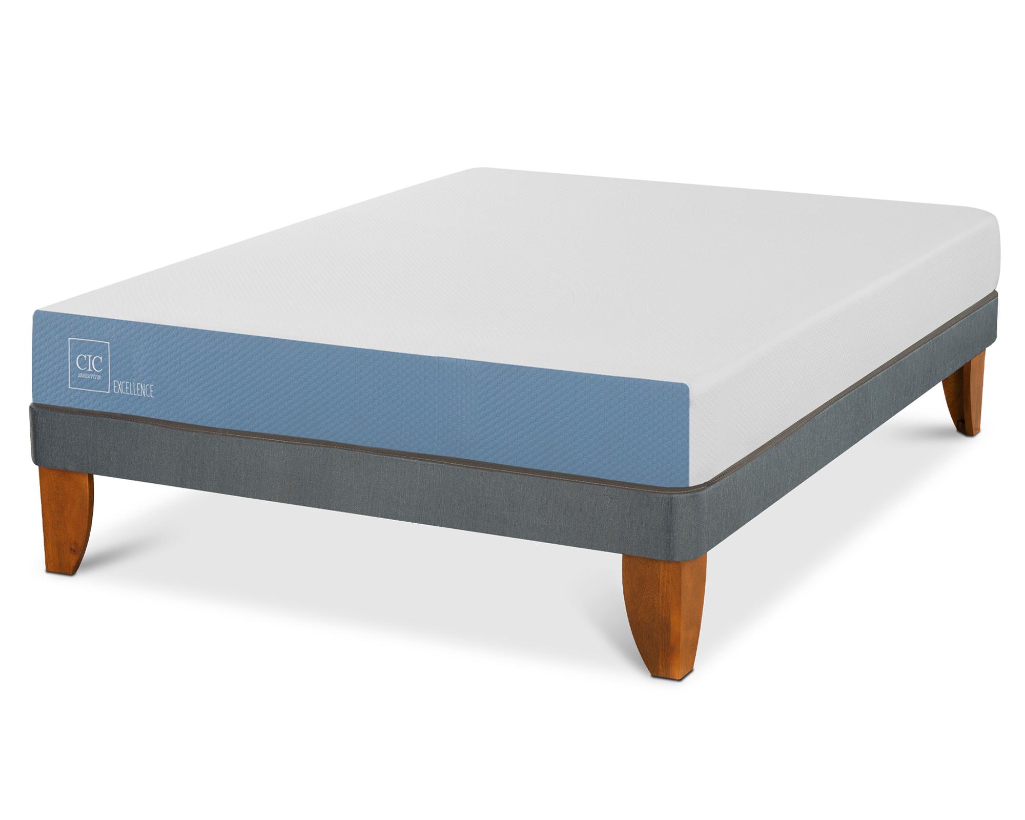 Cama europea full x 190 cm Excellence Cic-1