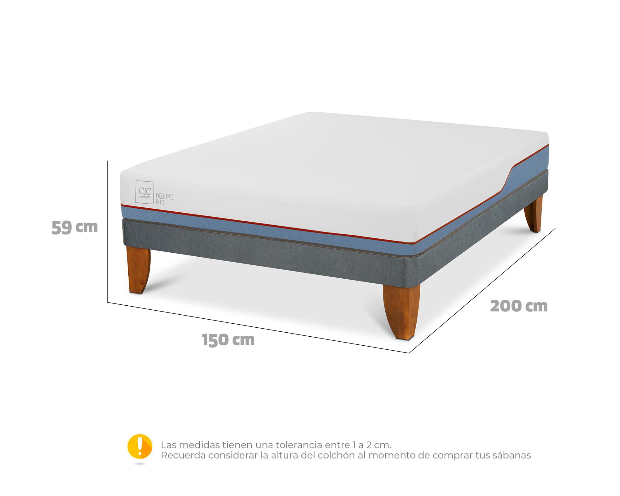 Cama europea 2 plazas Excellence plus Cic-5