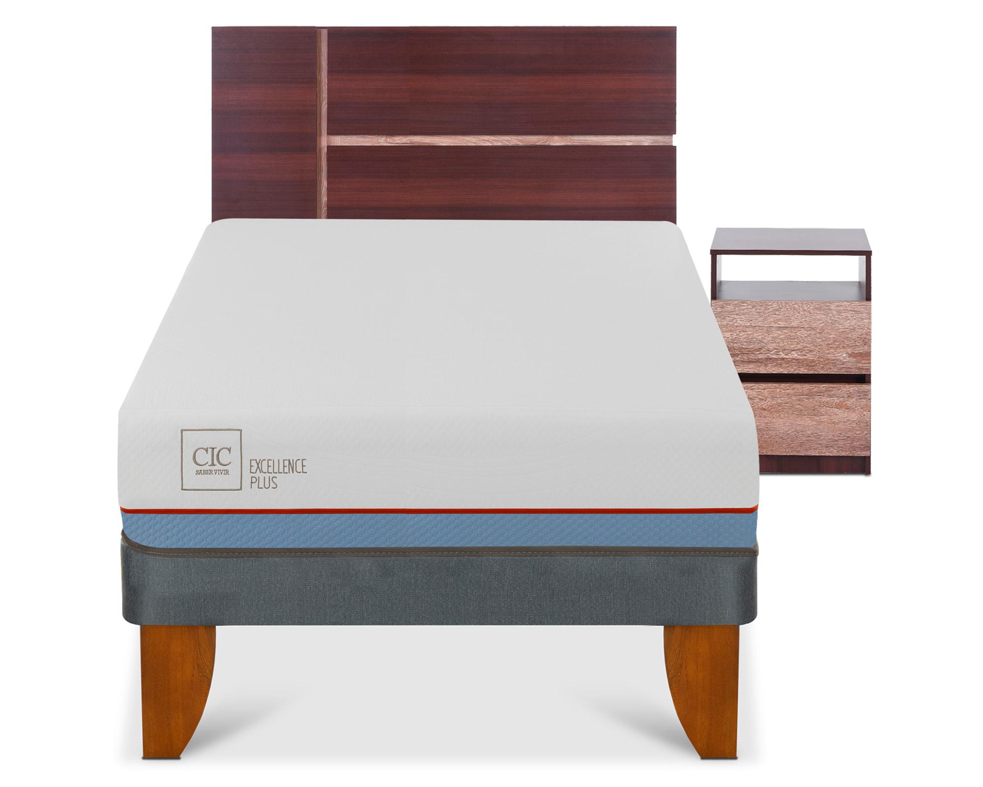 Cama europea 1.5 plazas Excellence plus + set Enio Cic-0