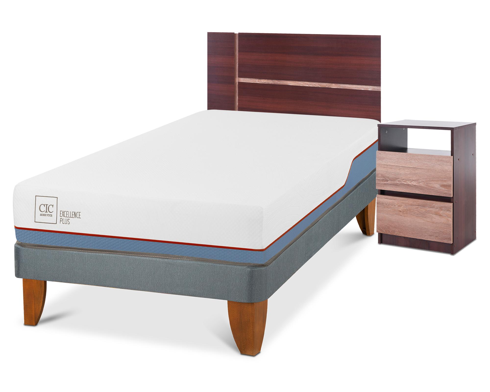 Cama europea 1.5 plazas Excellence plus + set Enio Cic-1