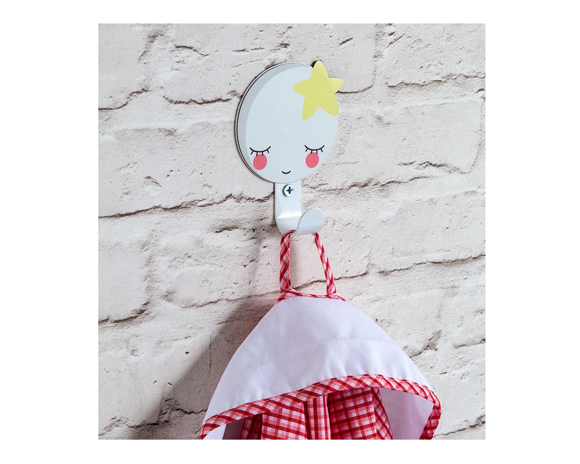 Percha sol y luna 2 unidades blanco Ducasse-3