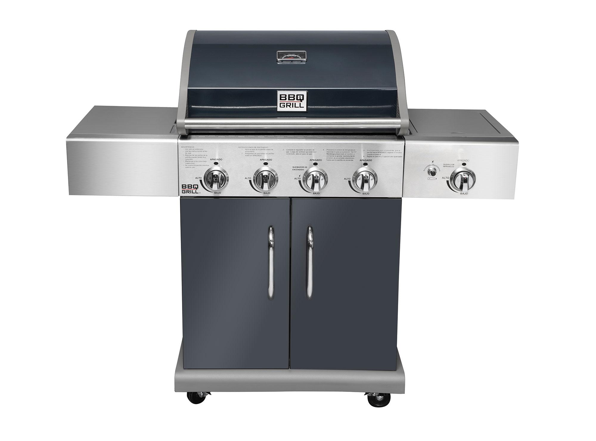 Parrilla a gas 4 quemadores + lateral infrarrojo Texas BBQ Grill-0