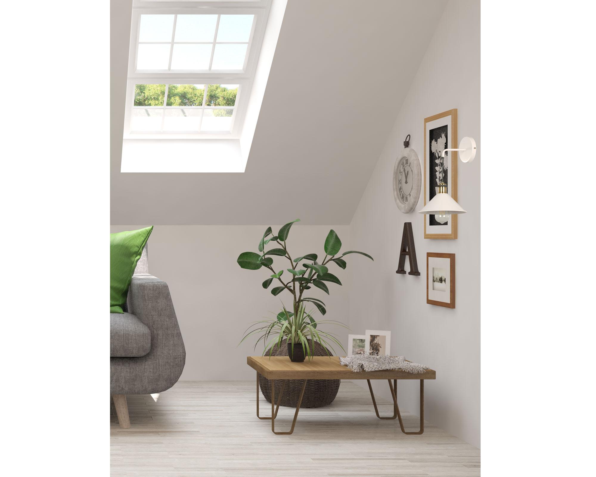 Aplique 1L E27 linz blanco Abitare-3