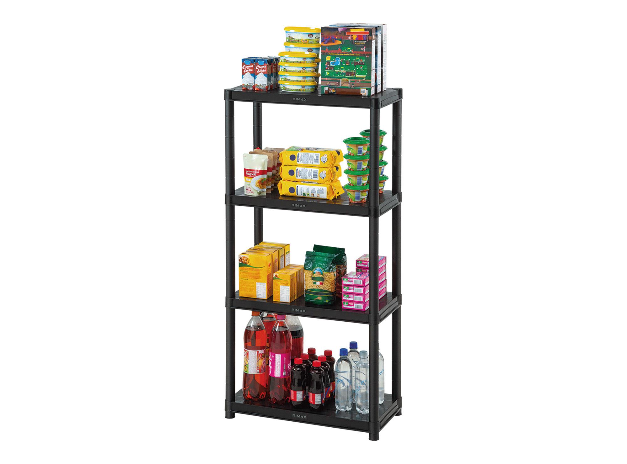 Estante 4 niveles negro Rimax-1
