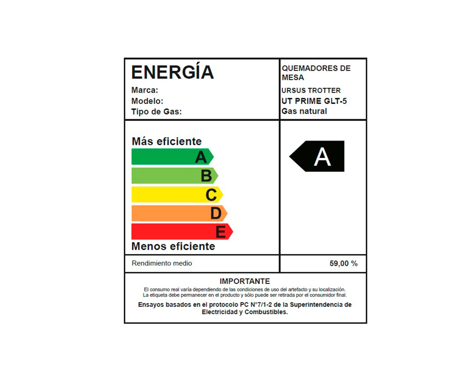 Encimera a gas natural UT GLT-5 5 quemadores-5