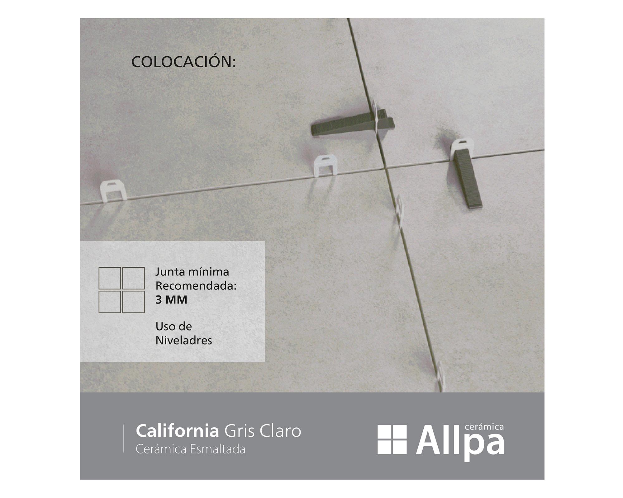 Cerámica piso muro 36x36 California Gris claro 2,68 m2-10