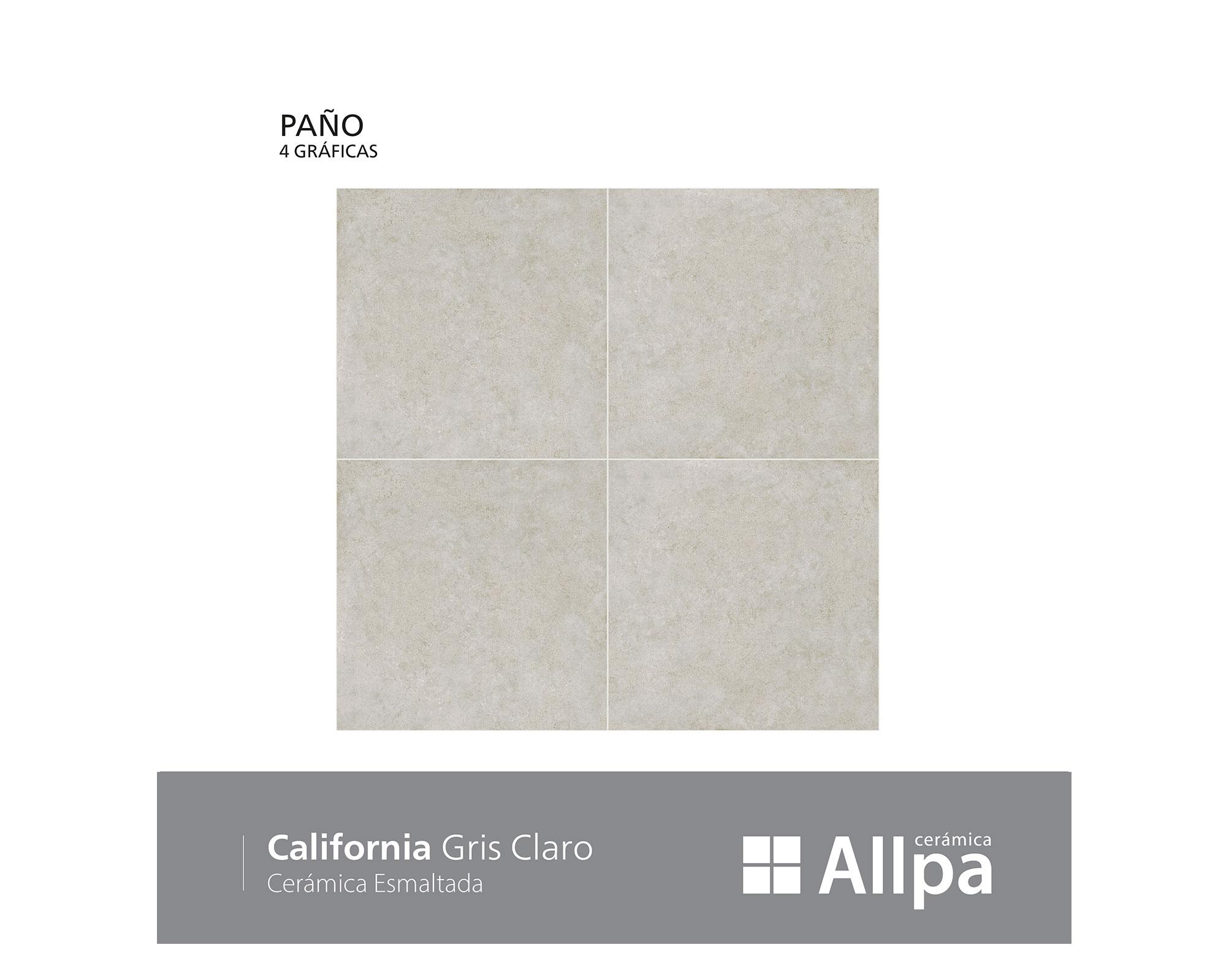 Cerámica piso muro 36x36 California Gris claro 2,68 m2-6