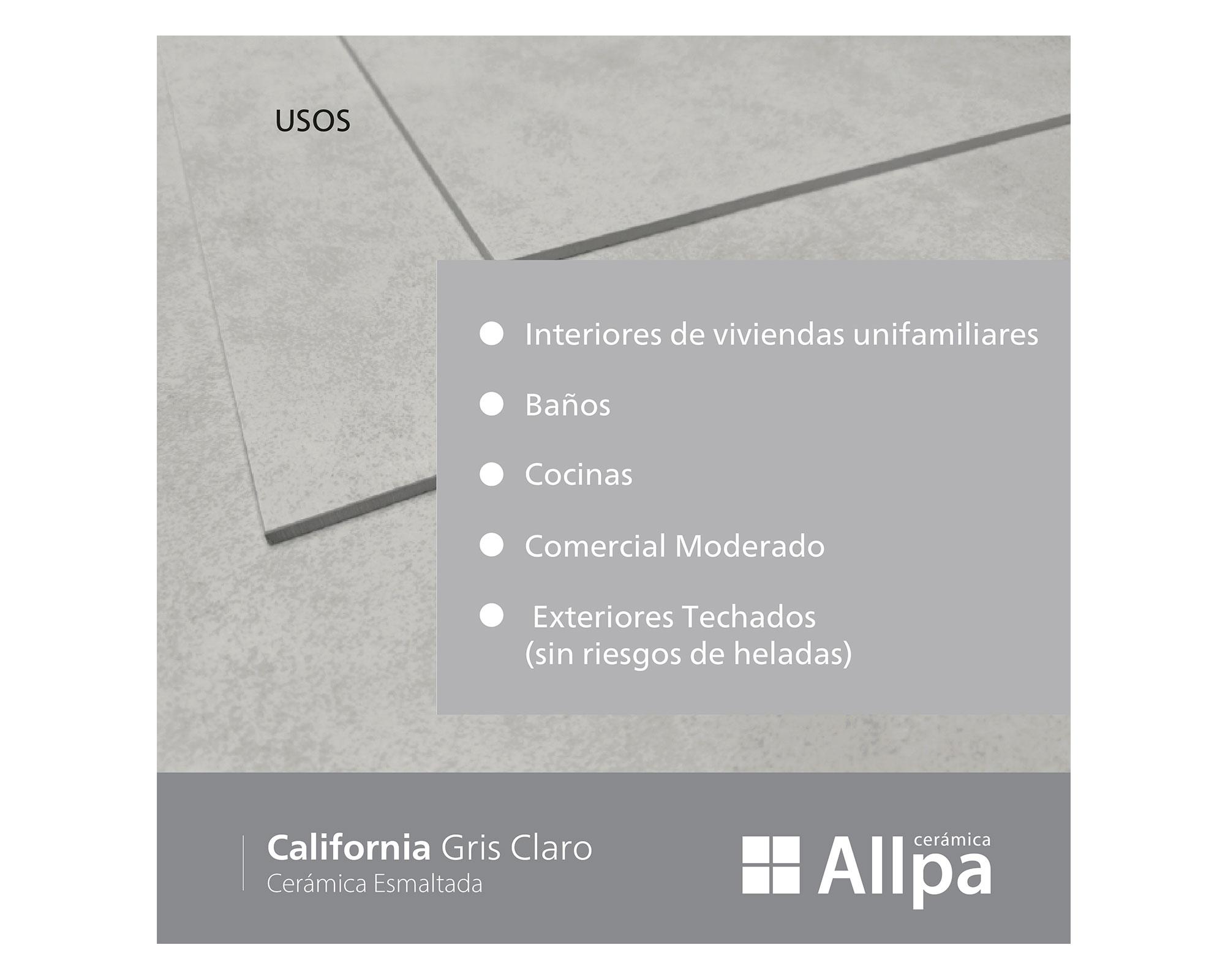 Cerámica piso muro 36x36 California Gris claro 2,68 m2-8