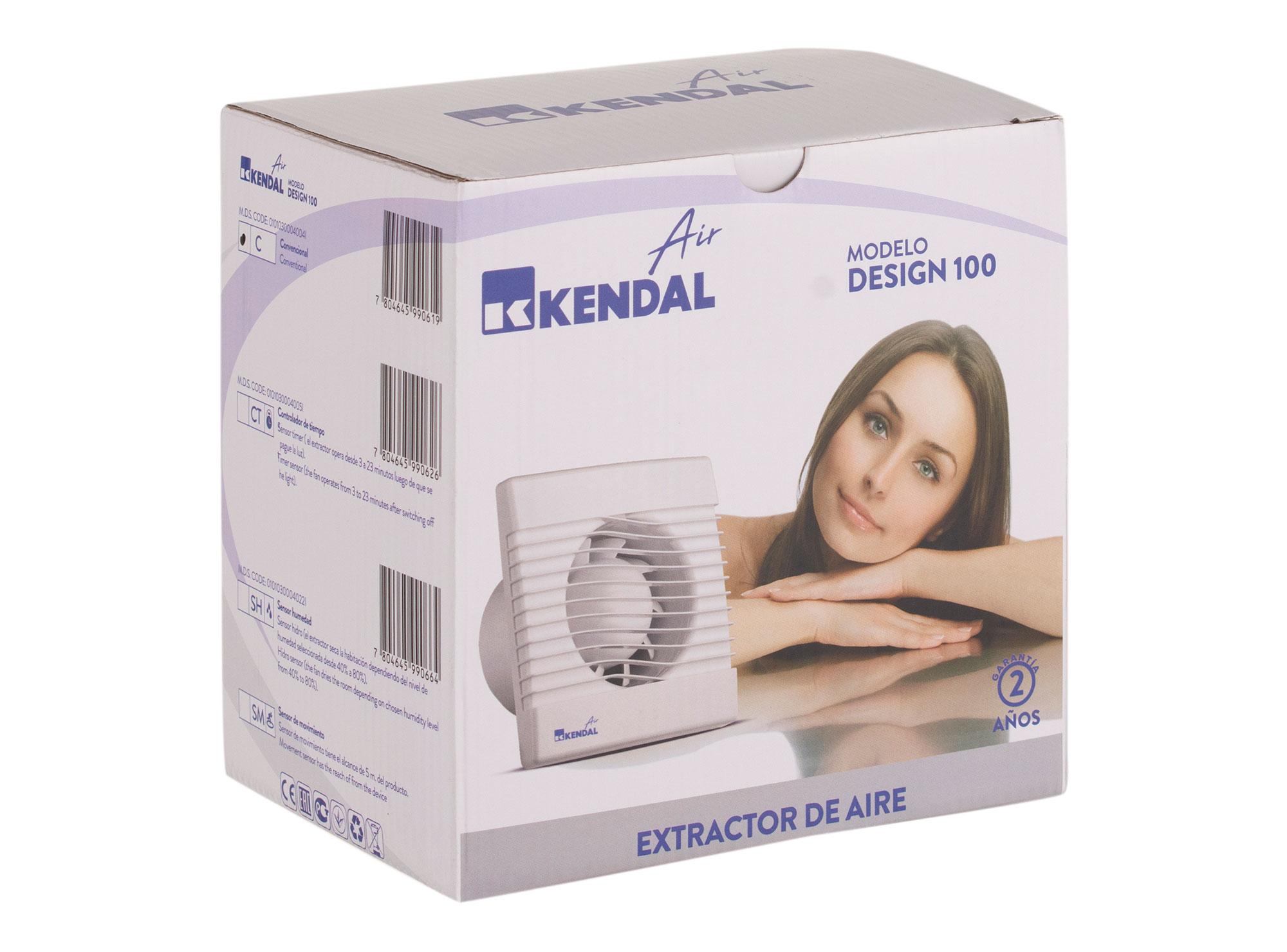 Extractor de aire 4'' 15W Design 100CT Kendal-6