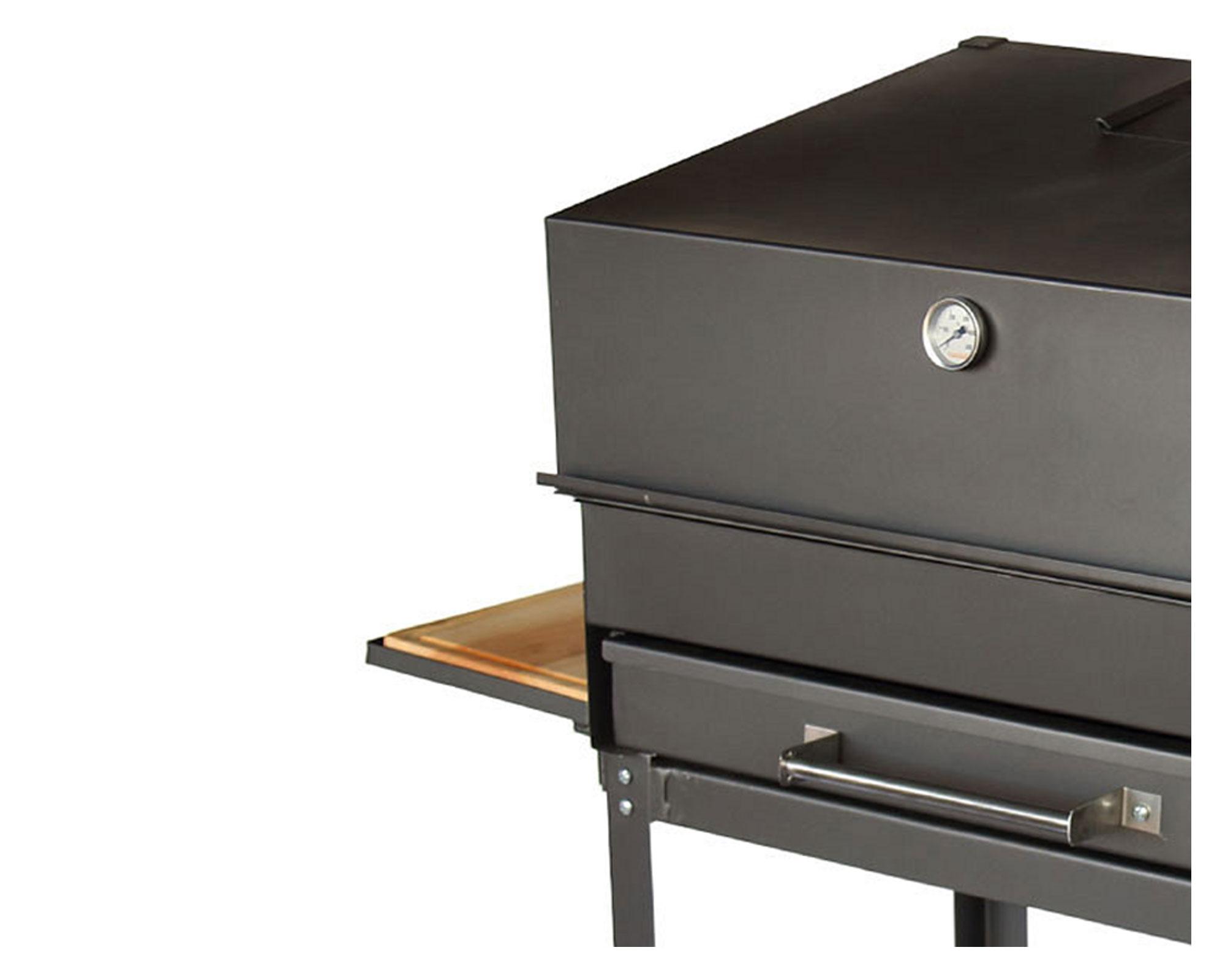 Parrilla a carbón con ahumador Maihue Alcazar-1