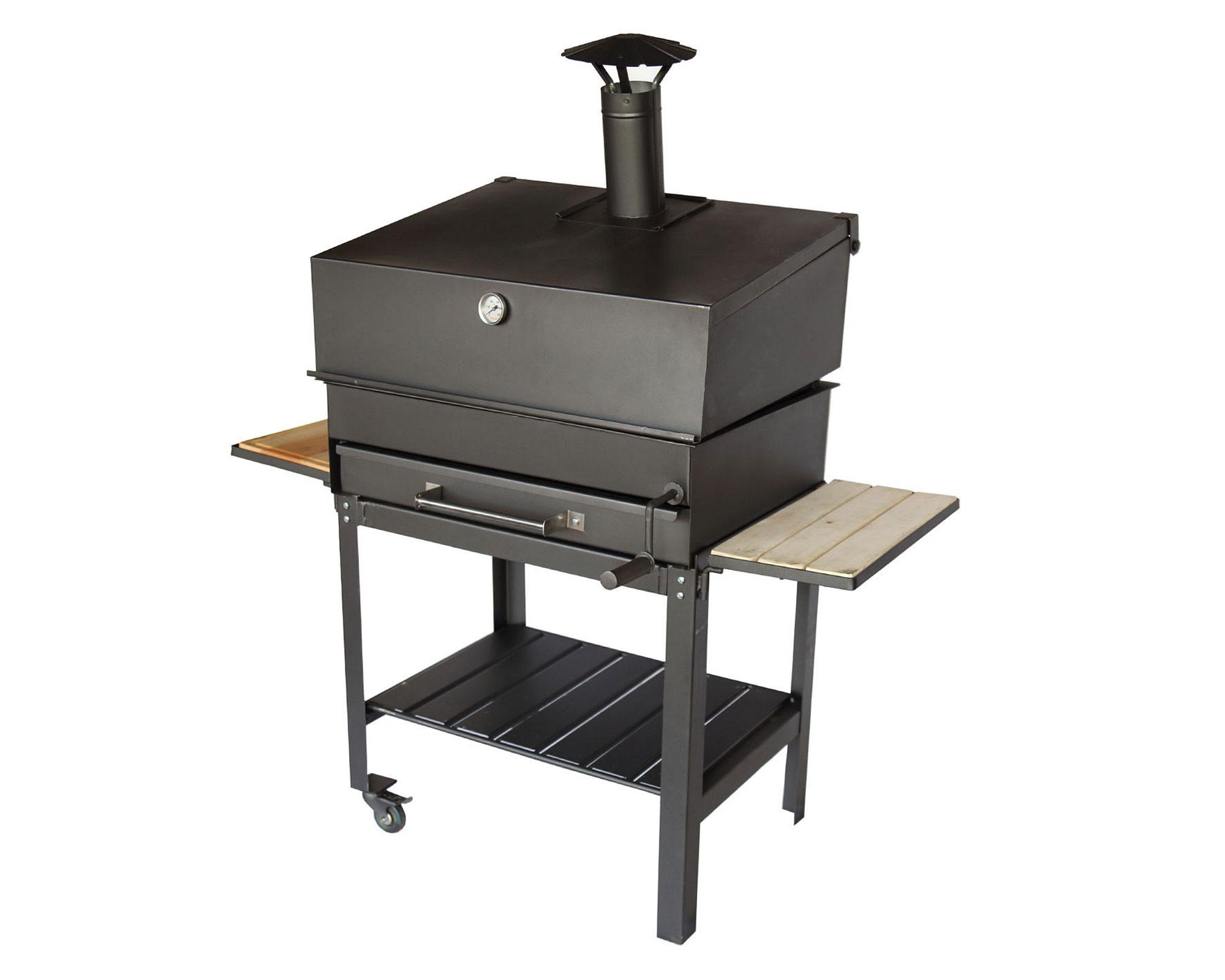 Parrilla a carbón con ahumador Maihue Alcazar-0