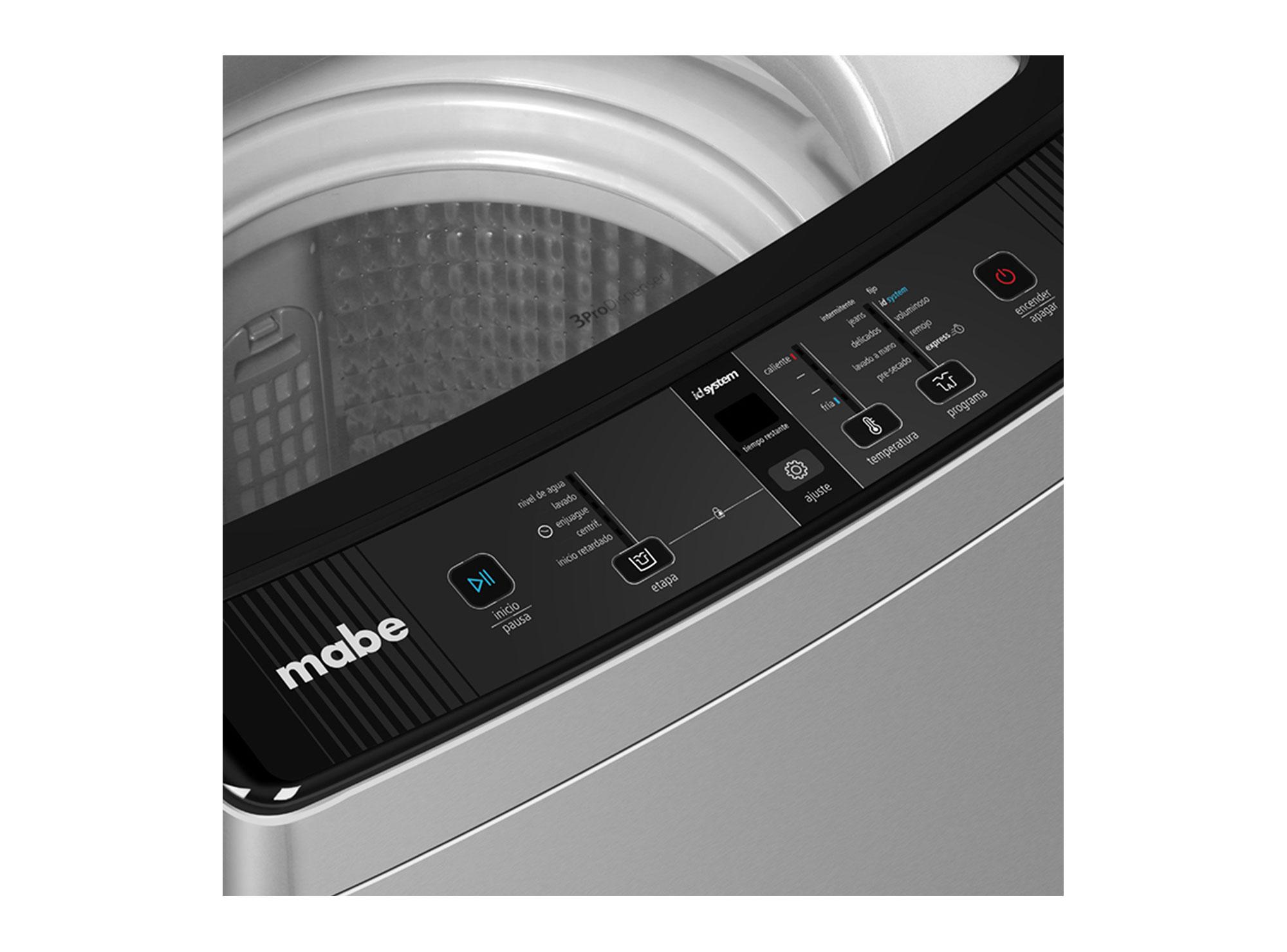 Lavadora carga superior 9 kg LMA0920WGCL0 gris Mabe-5