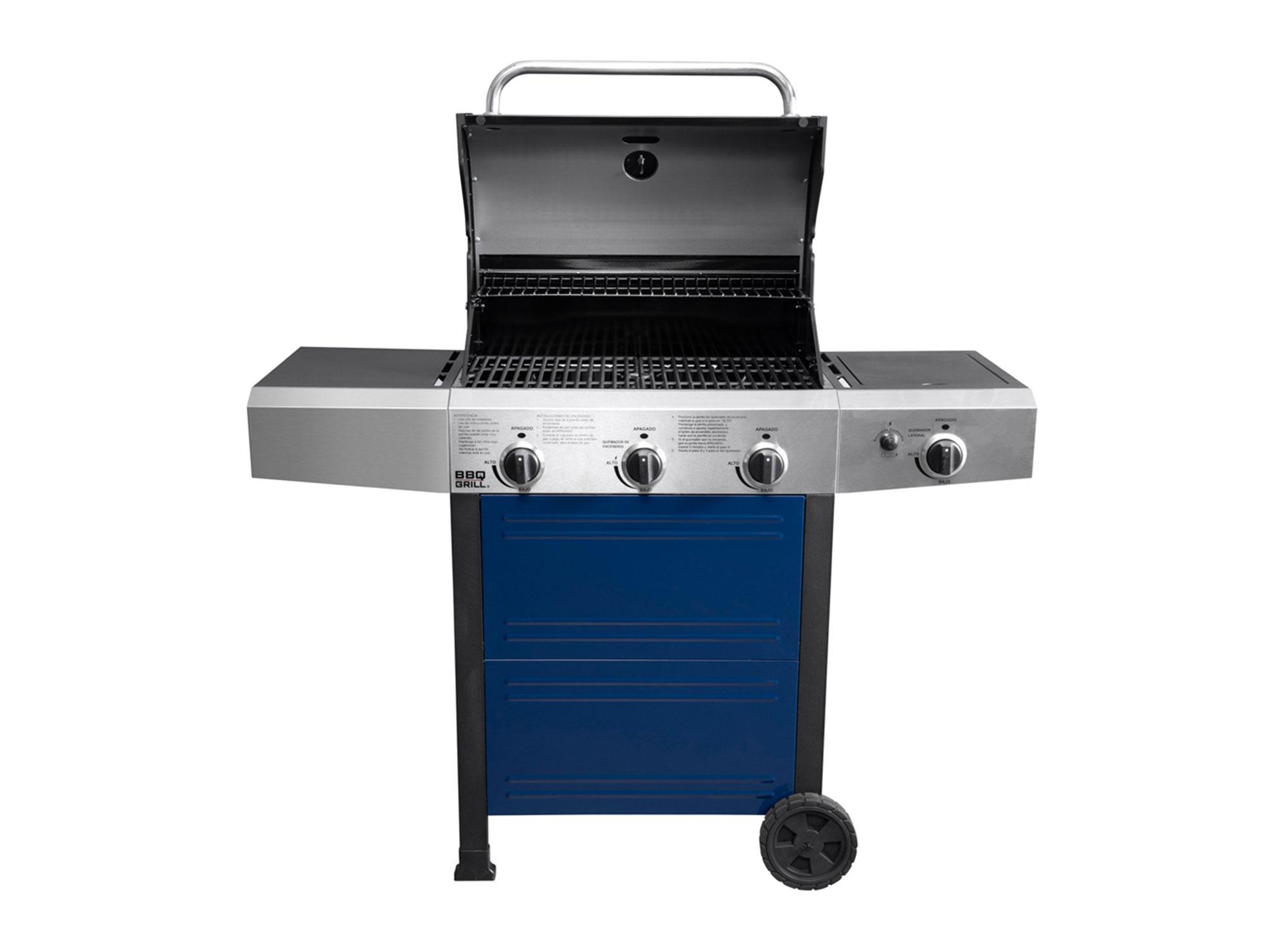 Parrilla a gas 3 quemadores + lateral Michigan BBQ Grill-2