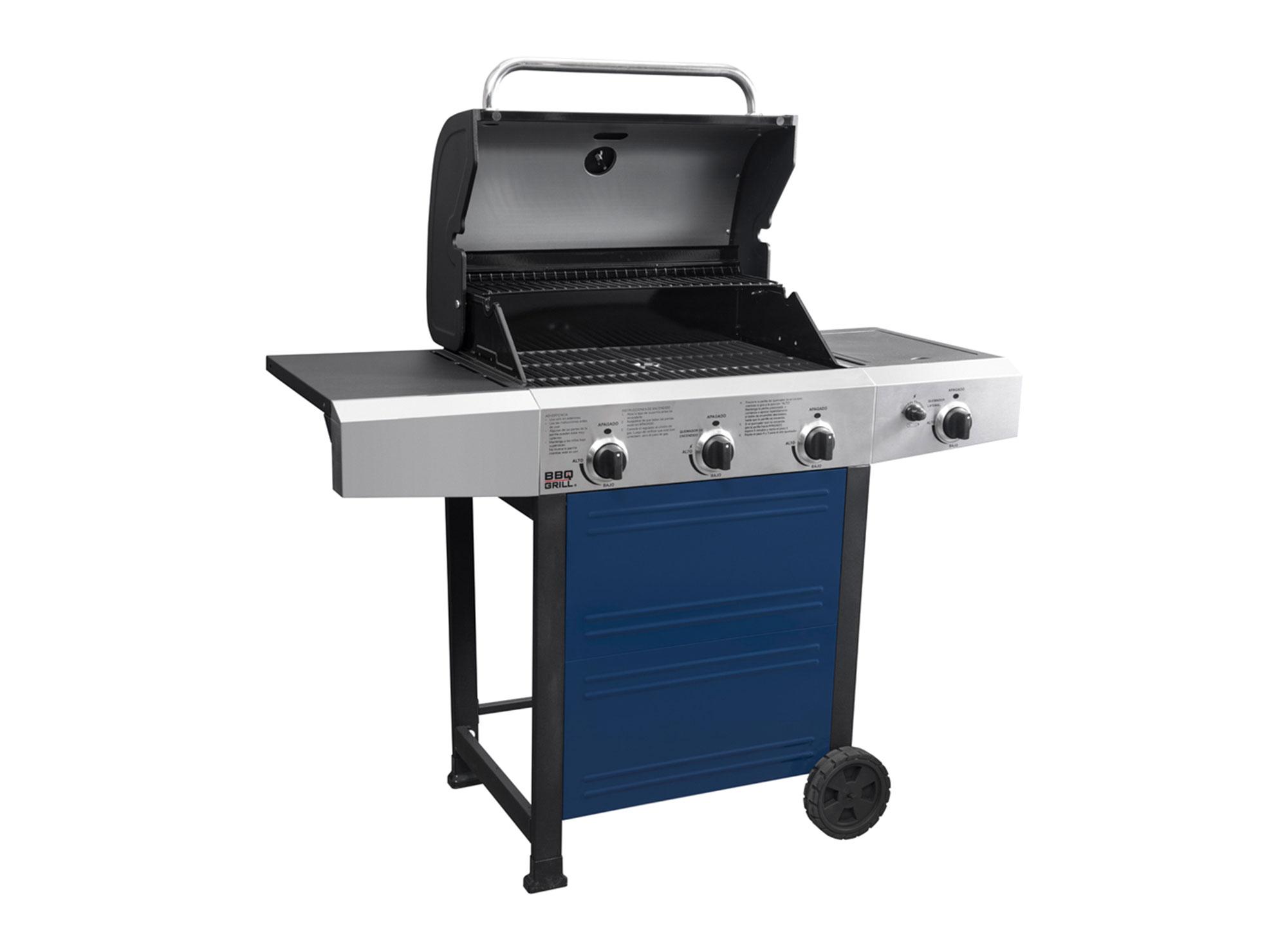 Parrilla a gas 3 quemadores + lateral Michigan BBQ Grill-3