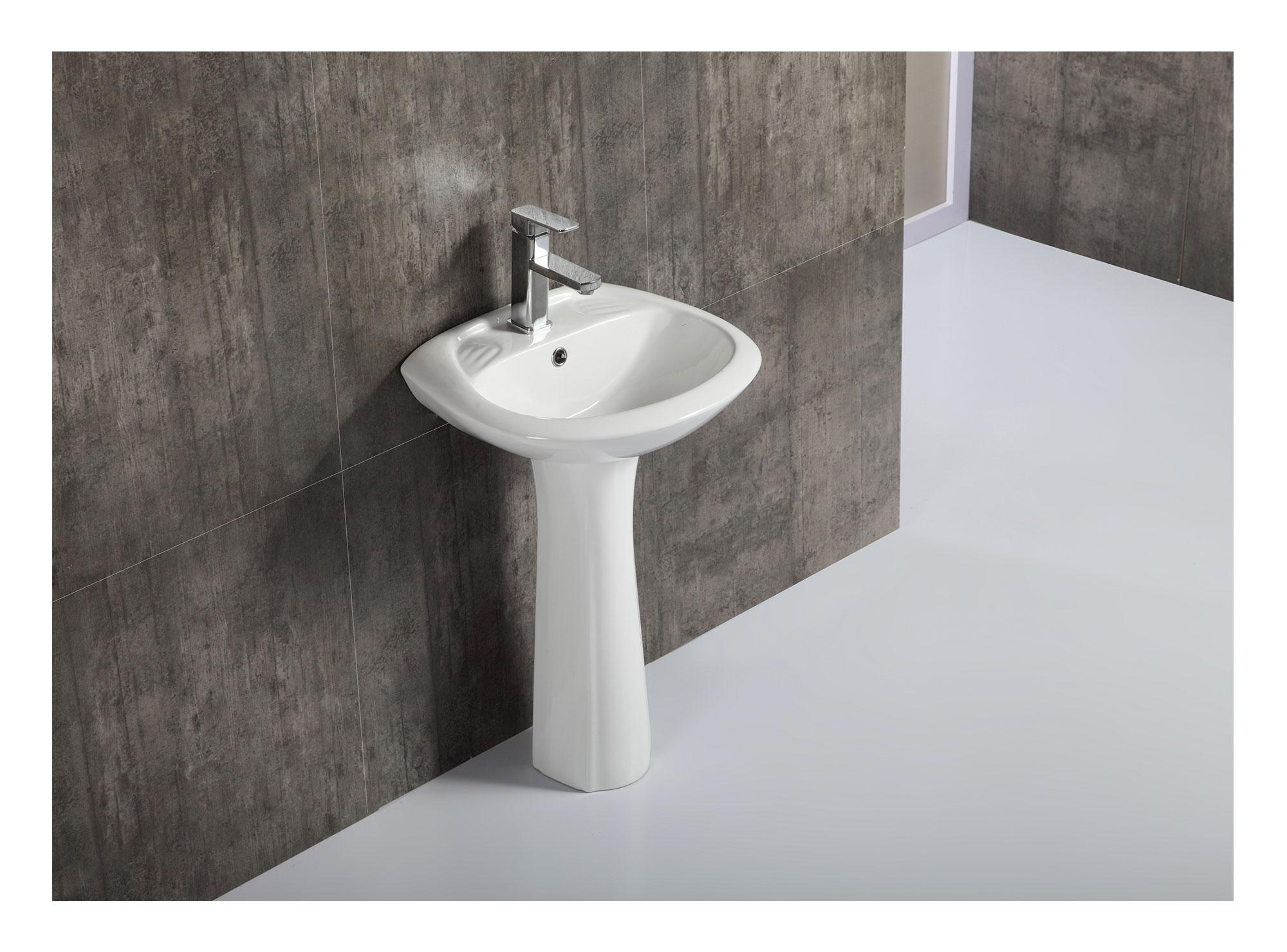 Juego de baño WC + lavamanos pedestal Portland-8