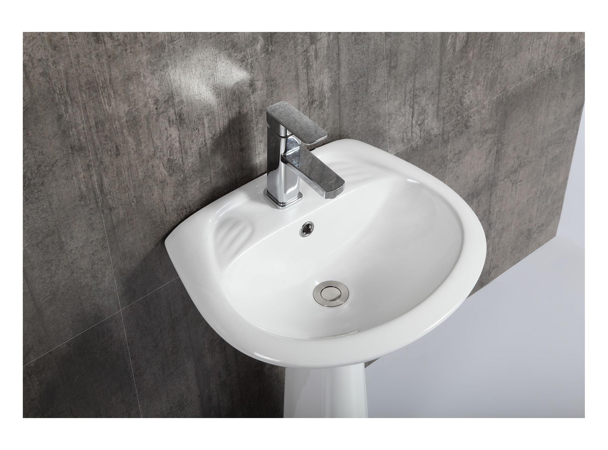 Juego de baño WC + lavamanos pedestal Portland-9