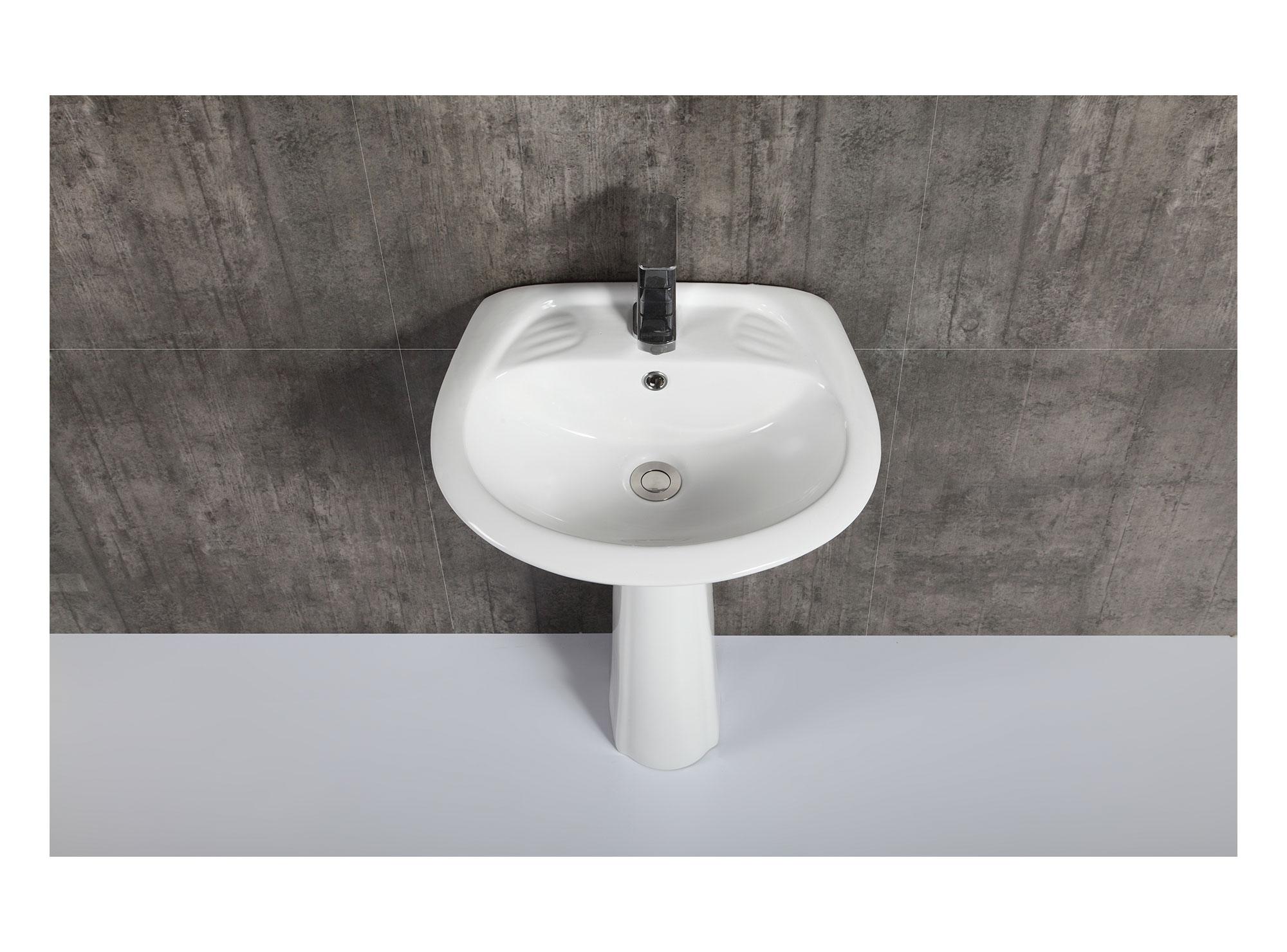 Juego de baño WC + lavamanos pedestal Portland-7