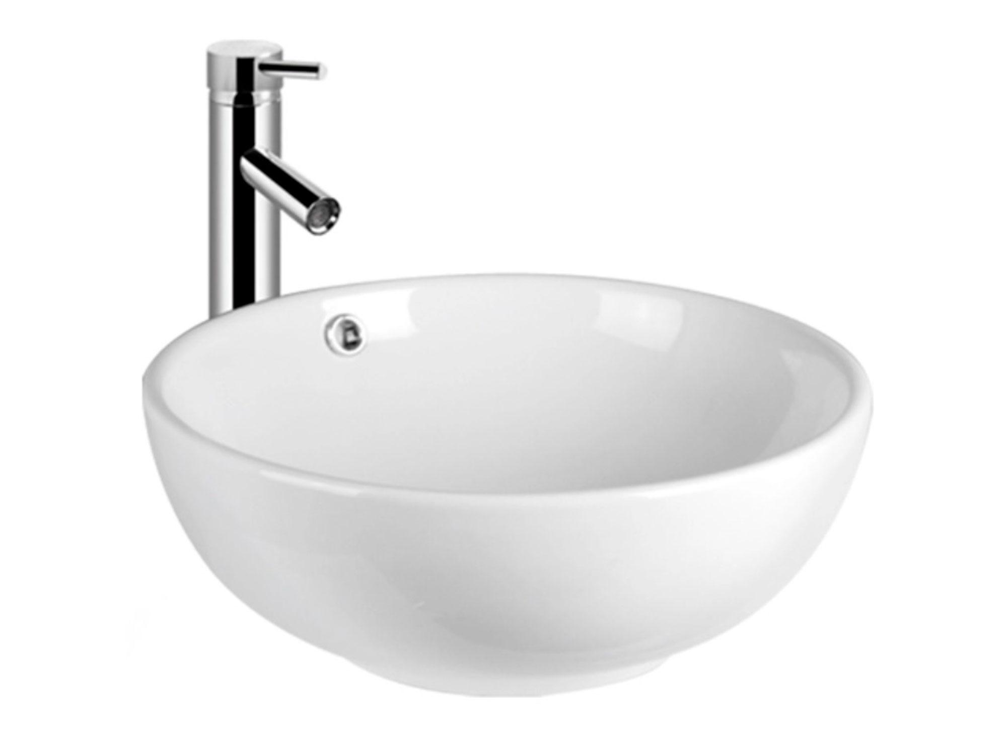 Lavamanos sobreponer 50 cm Roma blanco SmartHome-1