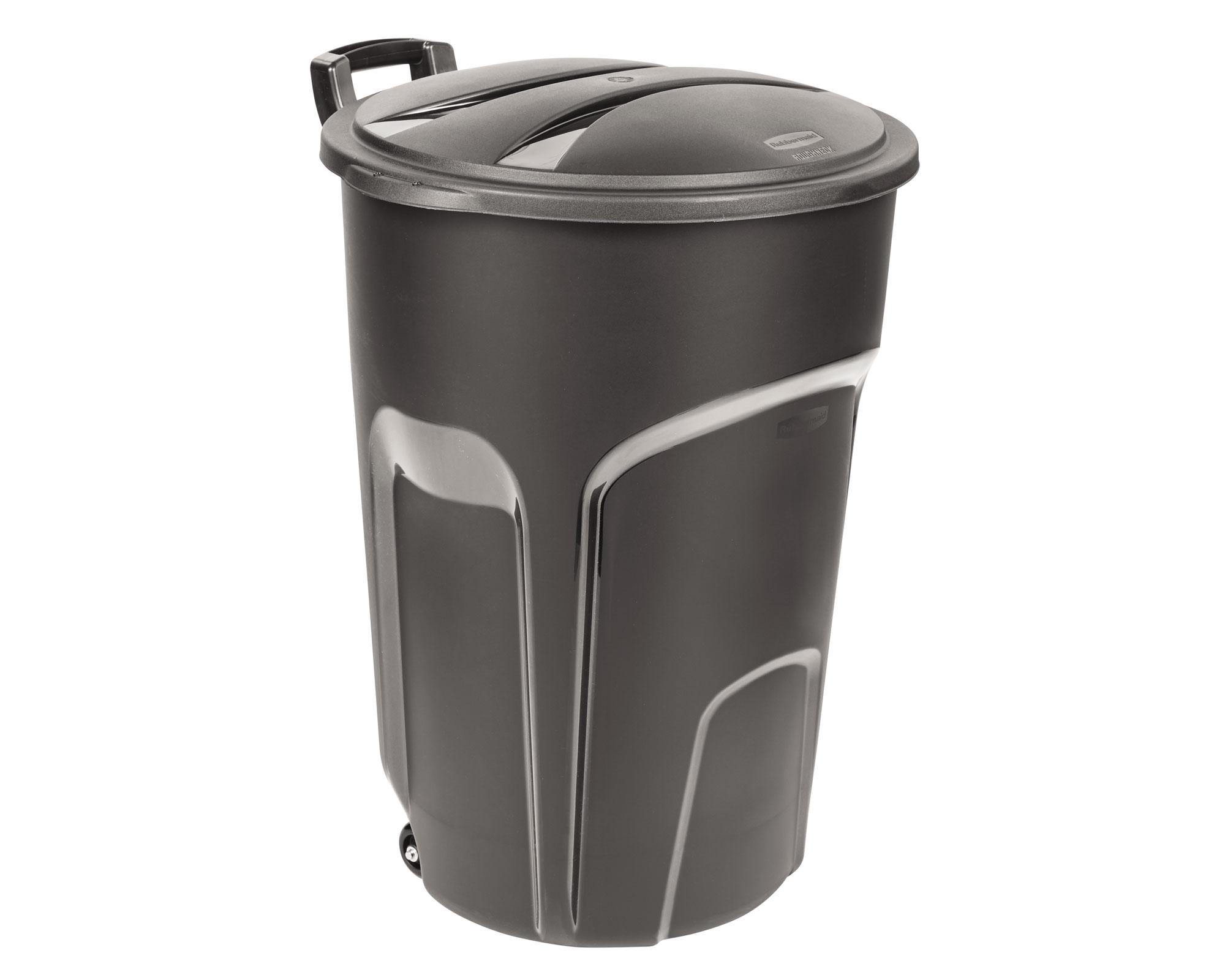 Basurero 121 litros Roughneck negro Rubbermaid.-1