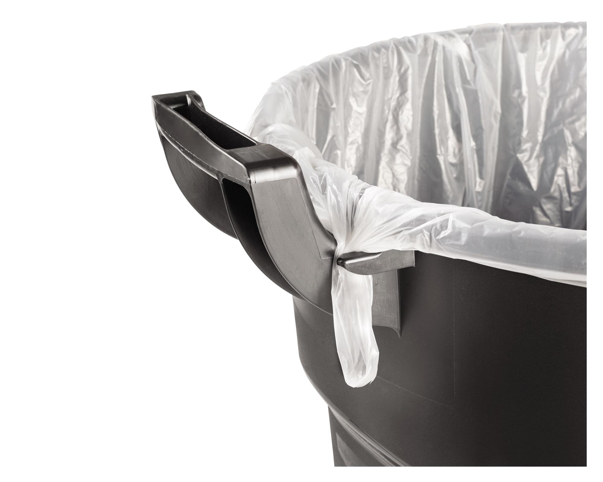 Basurero 121 litros Roughneck negro Rubbermaid.-2