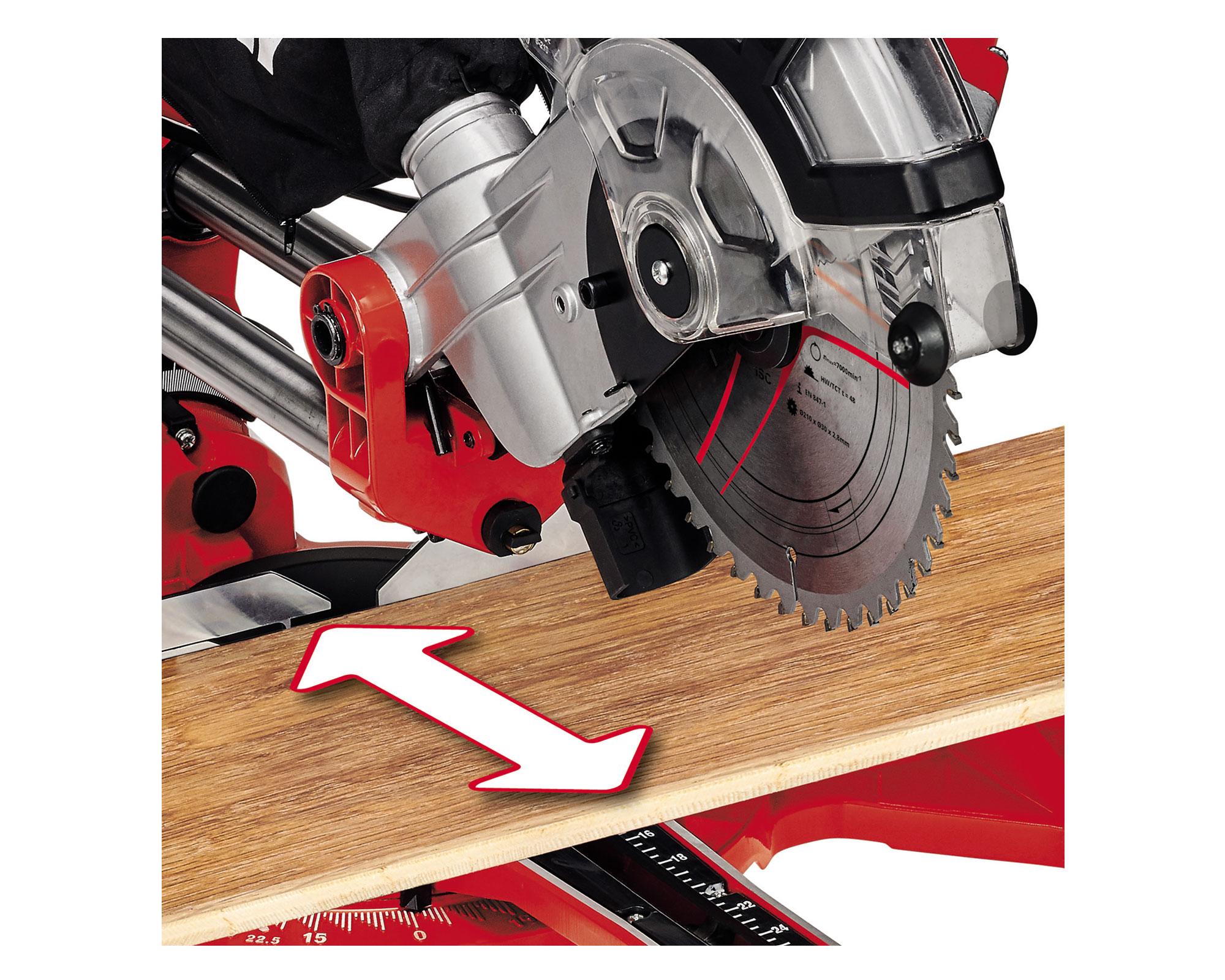 Ingleteadora telescópica 8'' 1500W TC-SM 2131/2 Dual Einhell-3