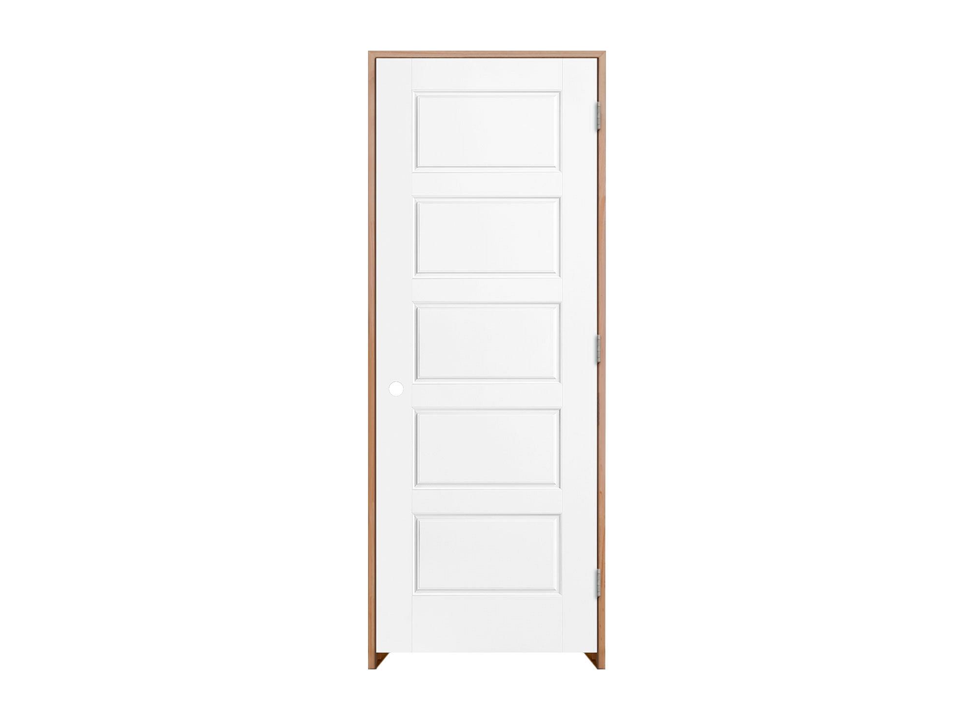 Puerta Interior Borde-Rio 80x200 cm Precolgada izquierda con perforación Masonite-1