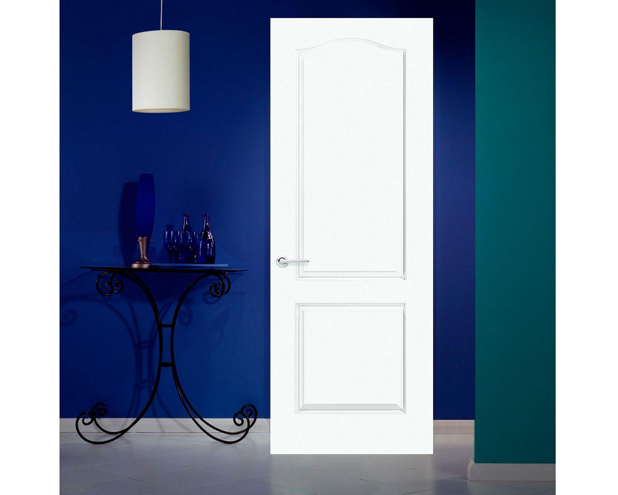 Puerta Interior Prestige 90x200 cm Blanca sin perforación Masonite-0