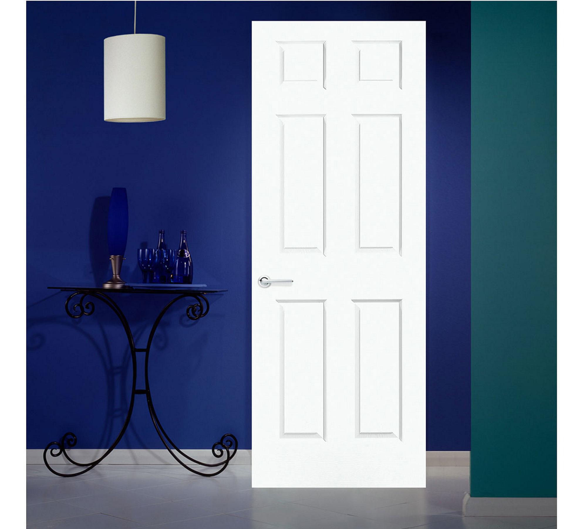 Puerta Interior Sinfonía HDF 80x210 cm con perforación Masonite-0