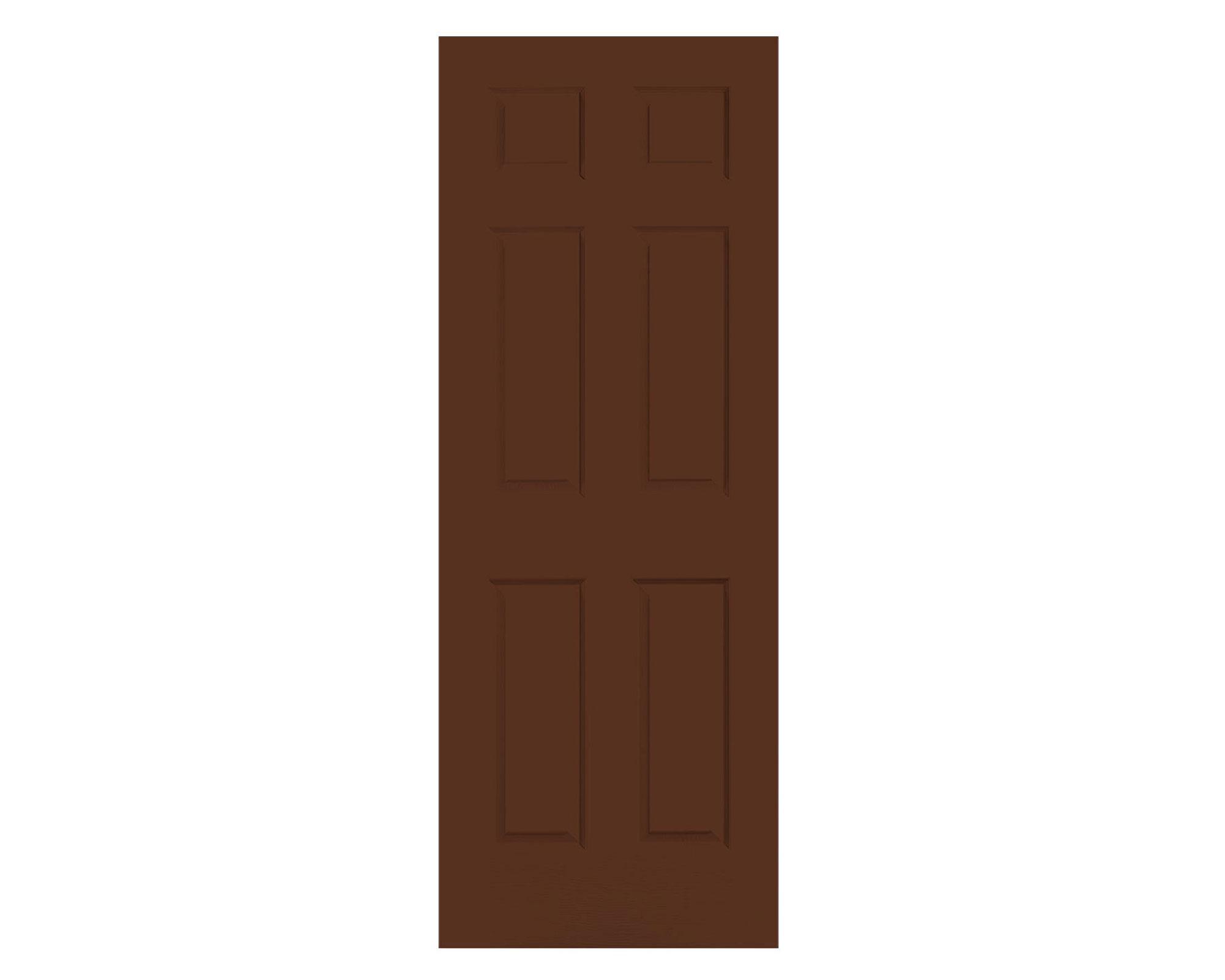 Puerta Metálica Sinfonía 75x200 cm Chocolate Sin perforación Masonite-1