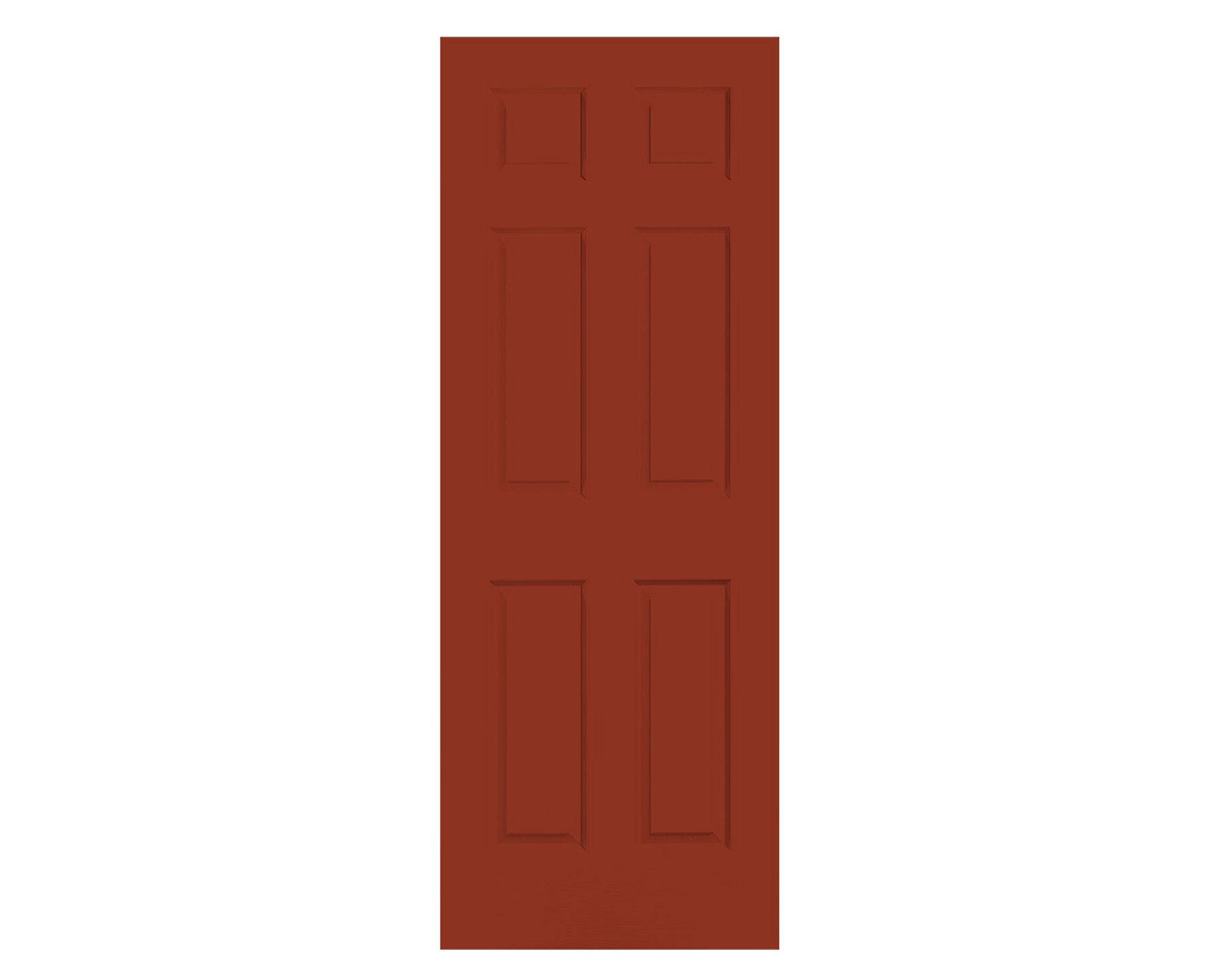 Puerta Metálica Sinfonía 85x200 cm Cerezo Sin perforación Masonite-1