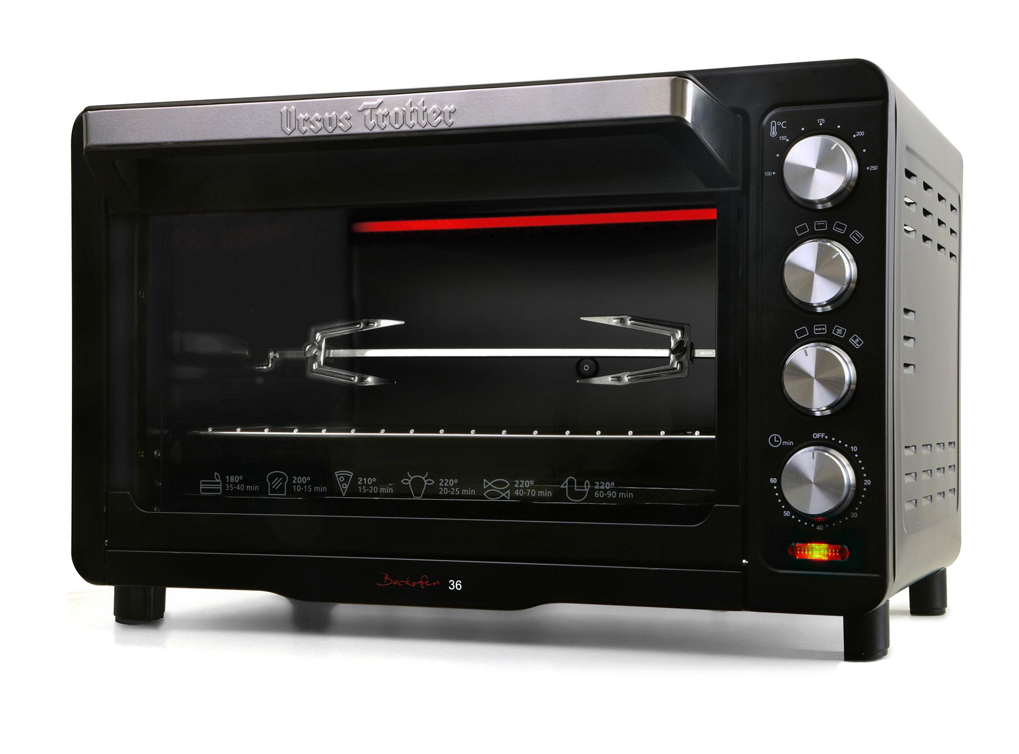 Horno eléctrico 36 litros UT-LEIF36 negro Ursus Trotter-0