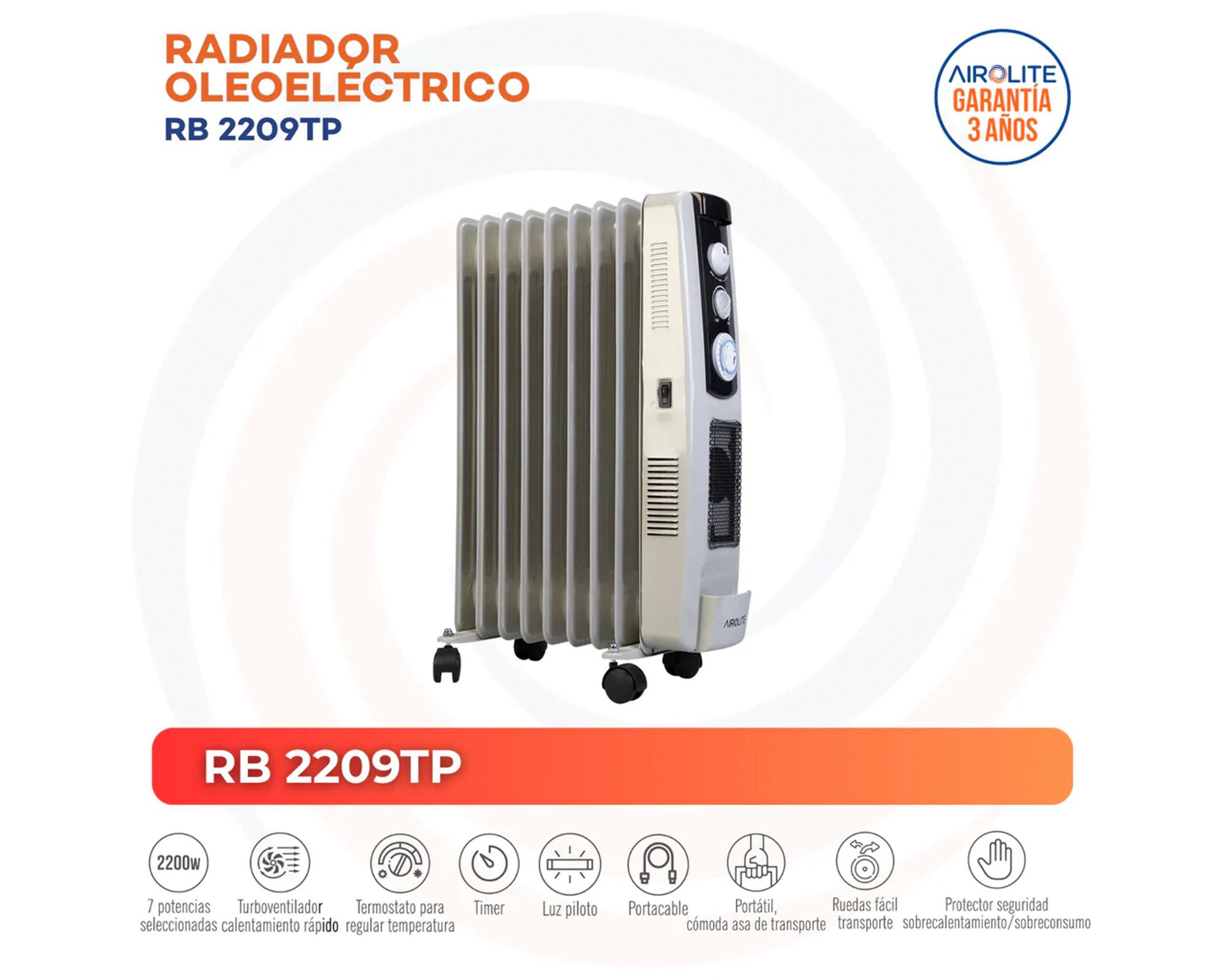 Radiador oleo electrónico RB 2209TP 2200W-1