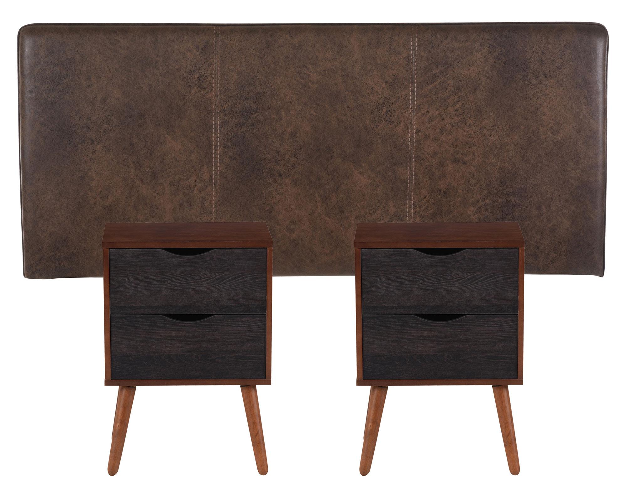 Respaldo 2 plazas + 2 veladores Baker Cic-0